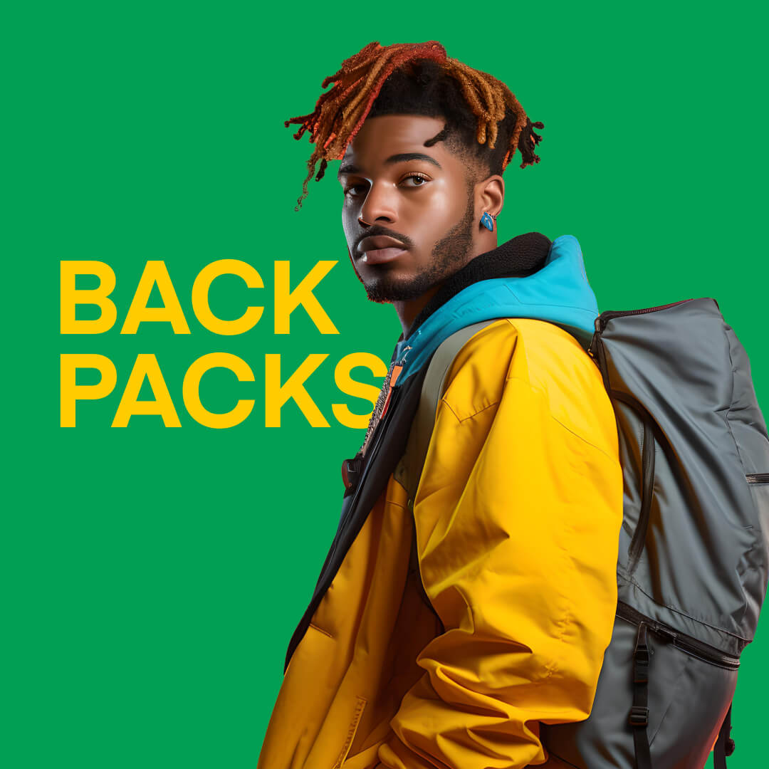 Backpacks.