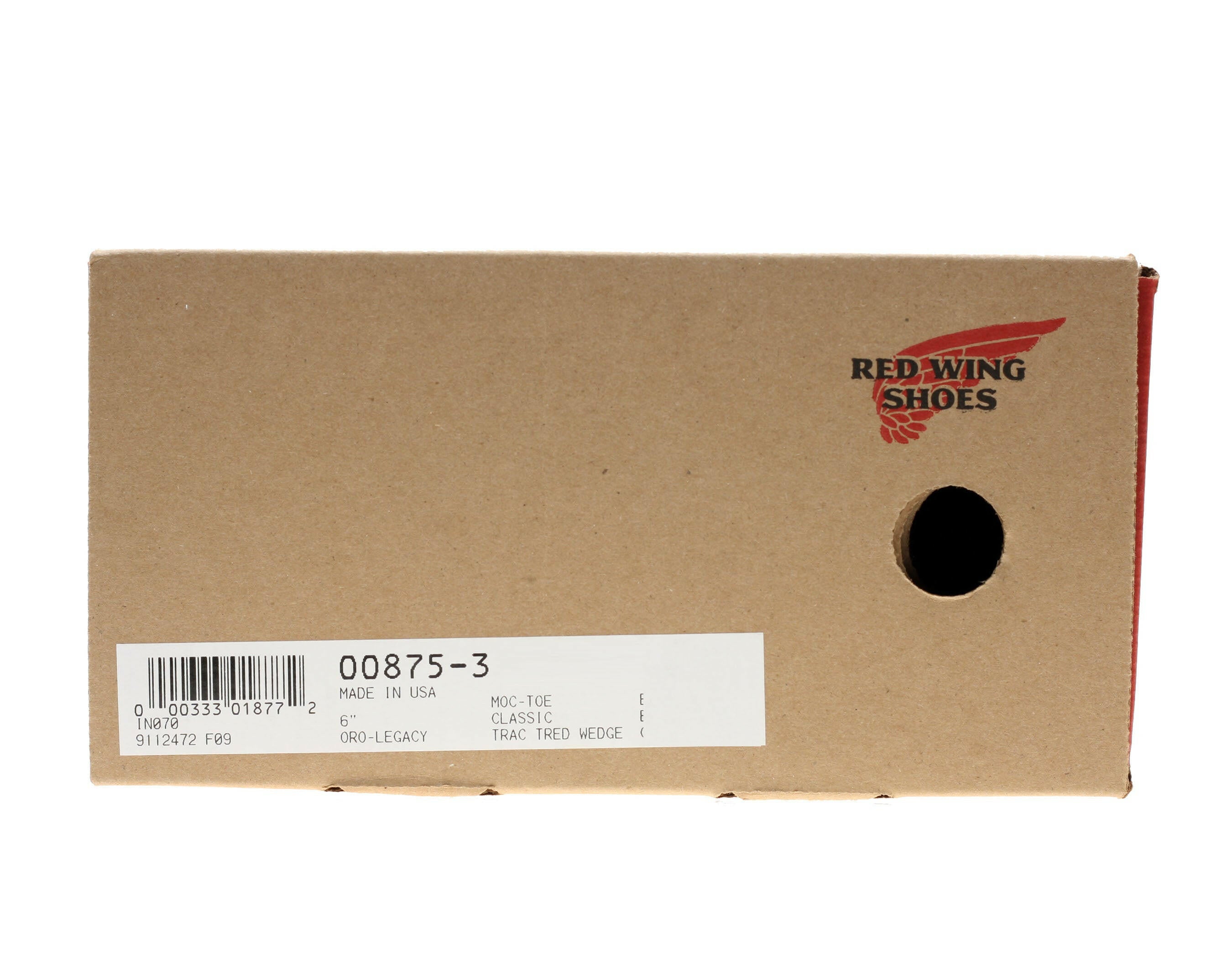 Red Wing Heritage 875 6-Inch Classic Moc Toe Men's Boots.