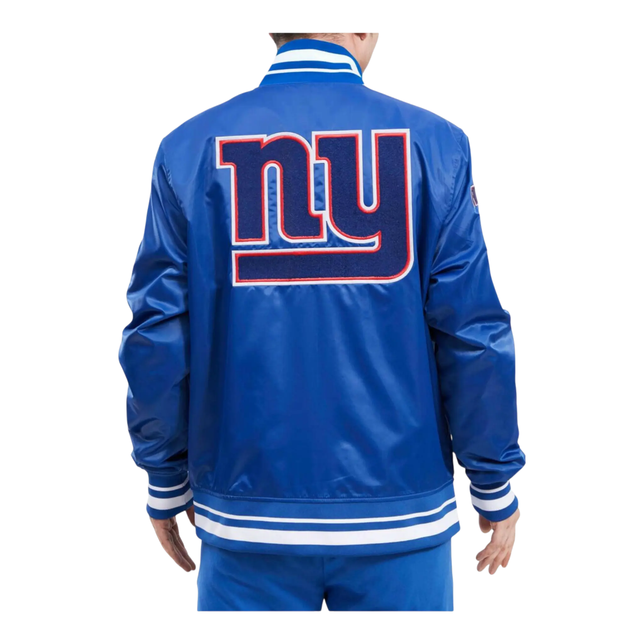 Pro Standard NFL New York Giants Mash Up Logo Satin Men's Jacket Pro Standard