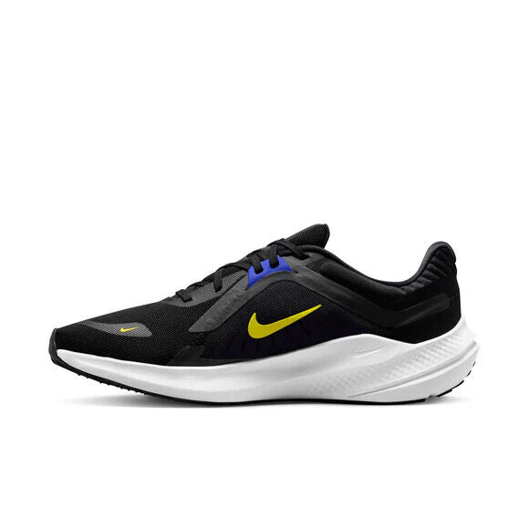 Nike Quest 5 Sneakers Men's Black Yellow White Low Top Running Shoes