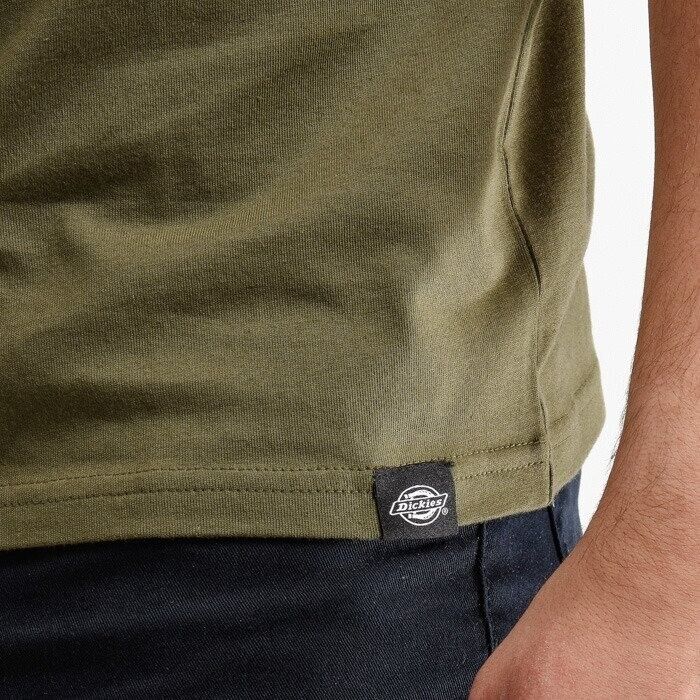 Dickies Stockdale T-Shirt Men's Olive Green Crew Neck Short Sleeve Pullover