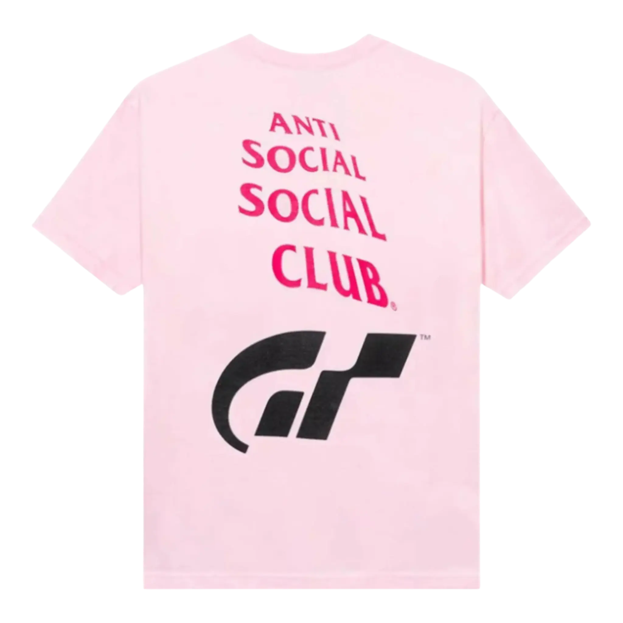 Anti Social Social Club Gran Turismo Logo Men T-Shirt Pink Anti Social Social Club