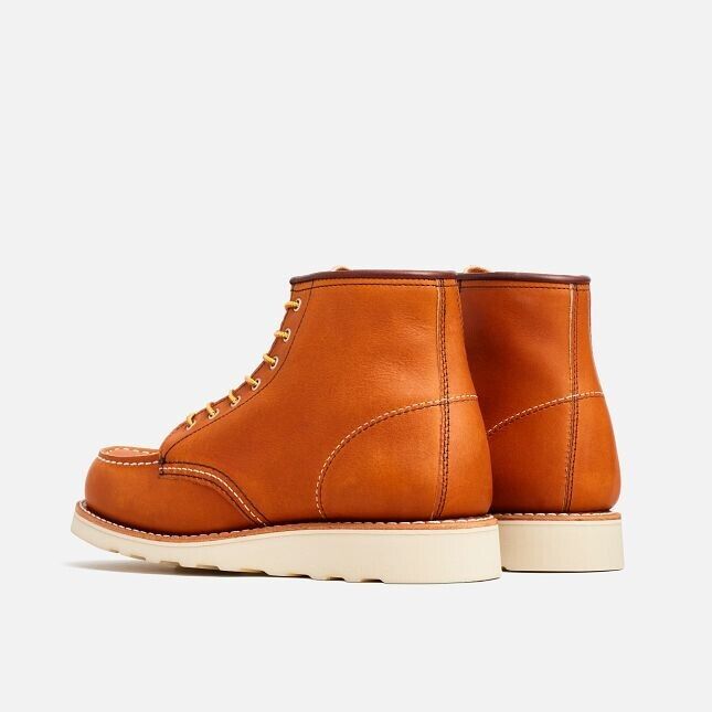 Red Wing Heritage Classic 3375 Women's Brown Leather Moc Toe 6-Inch Ankle Boots