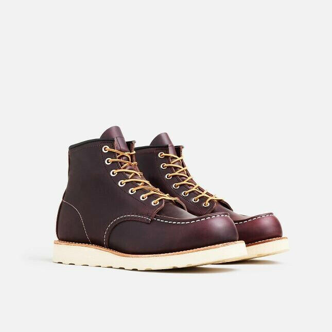 Red Wing Classic Moc 8847 Mens Black Cherry Excalibur Leather 6" Lifestyle Boots.