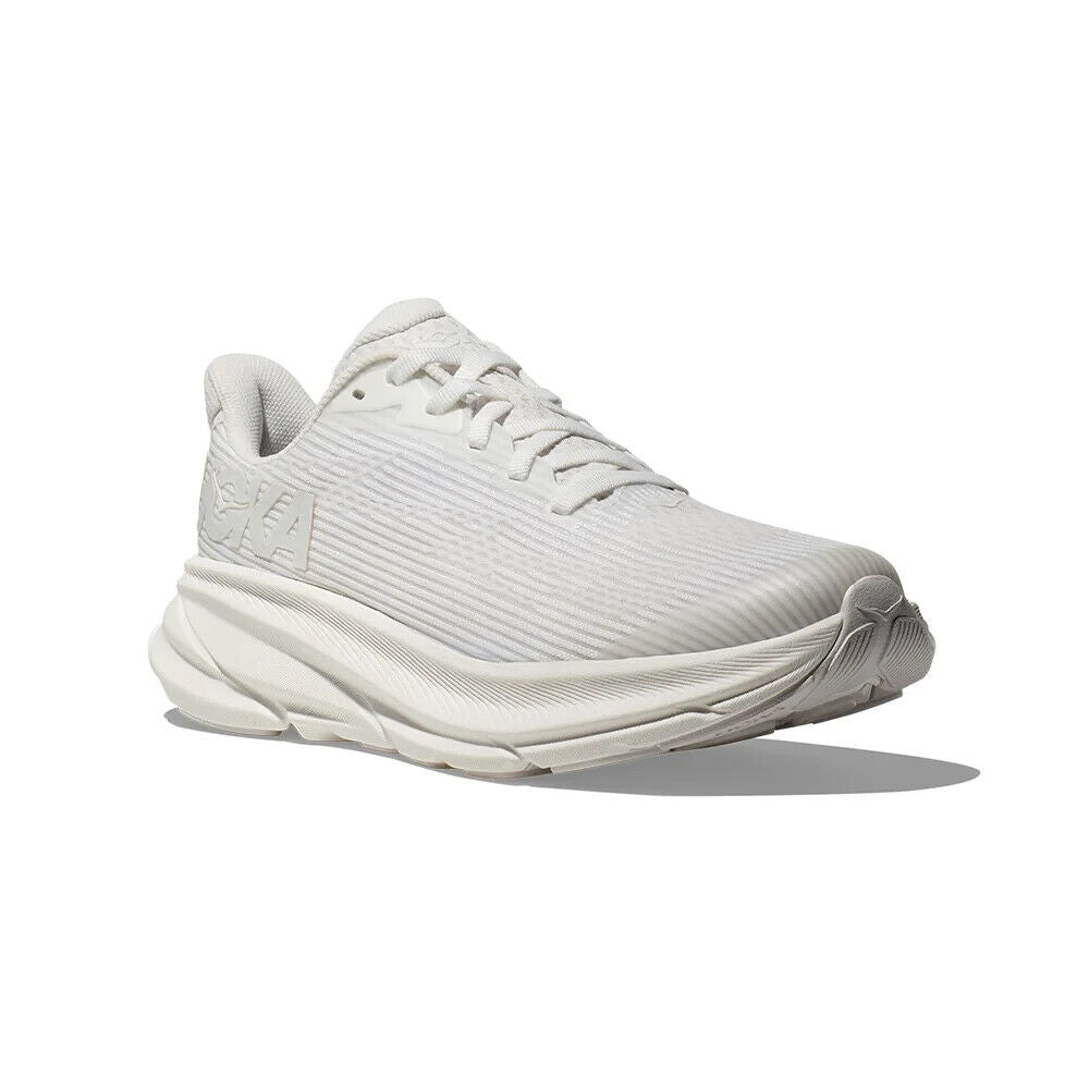 Hoka One One Clifton 9 Sneakers Kids White Lace Up Running Shoes