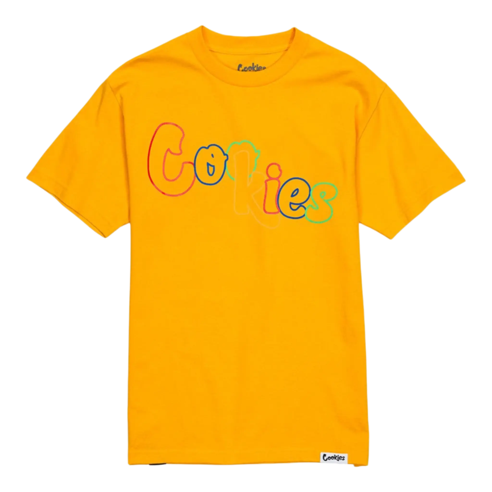 Cookies Pushin Weight Logo T-Shirt Men Gold Cookies