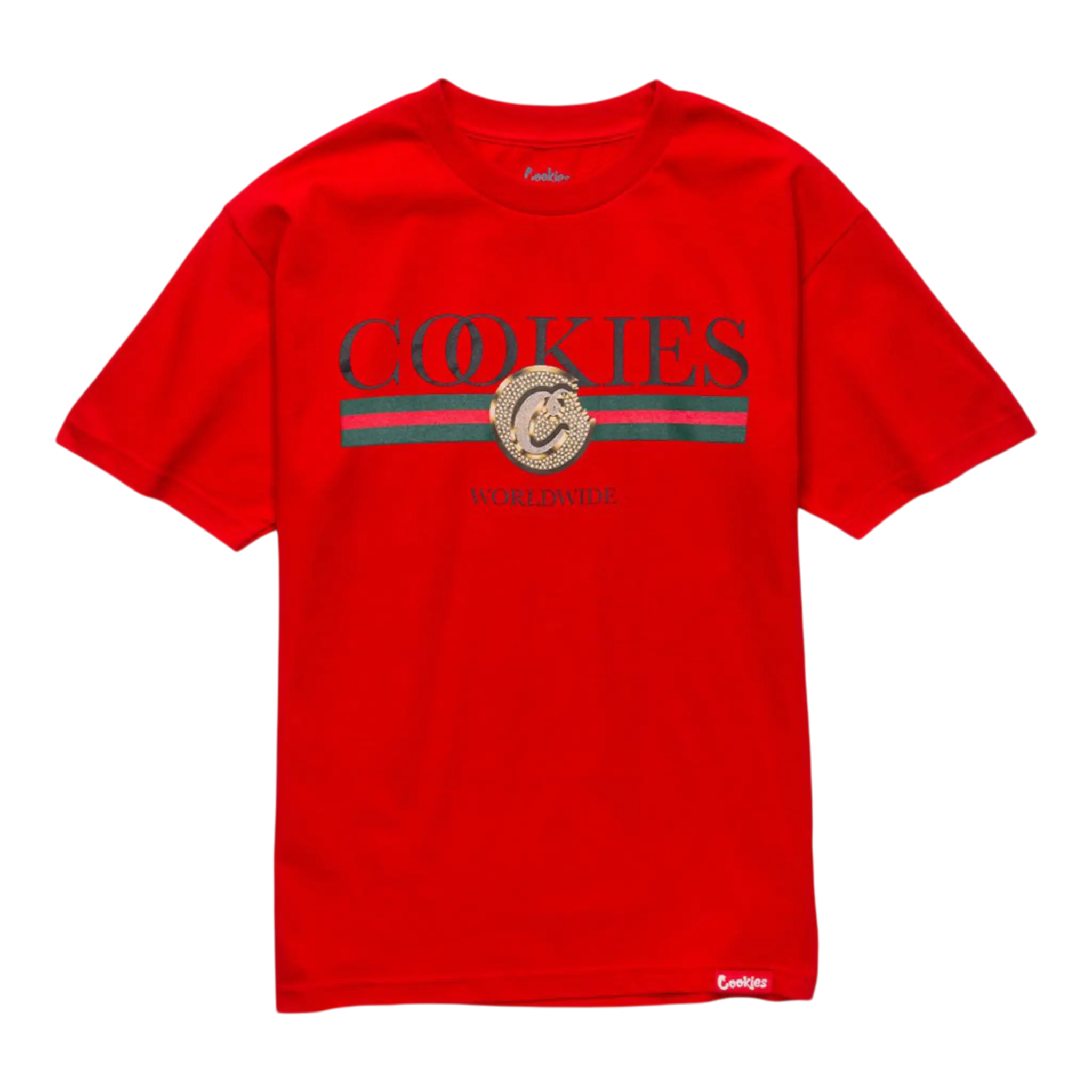 Cookies Classic Arch Logo T-Shirt Men Red Cookies