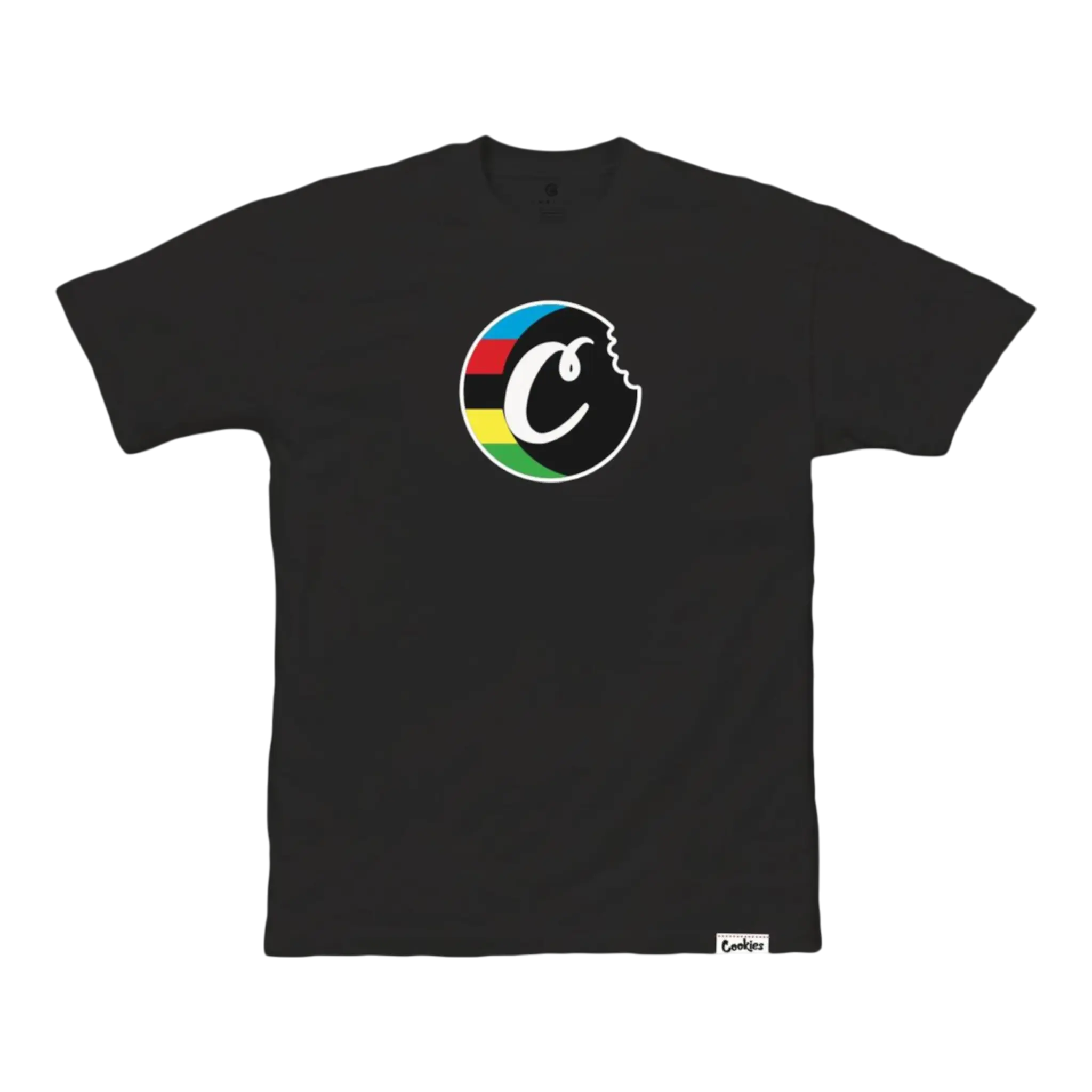 Cookies Block Logo T-Shirt Men Black Cookies