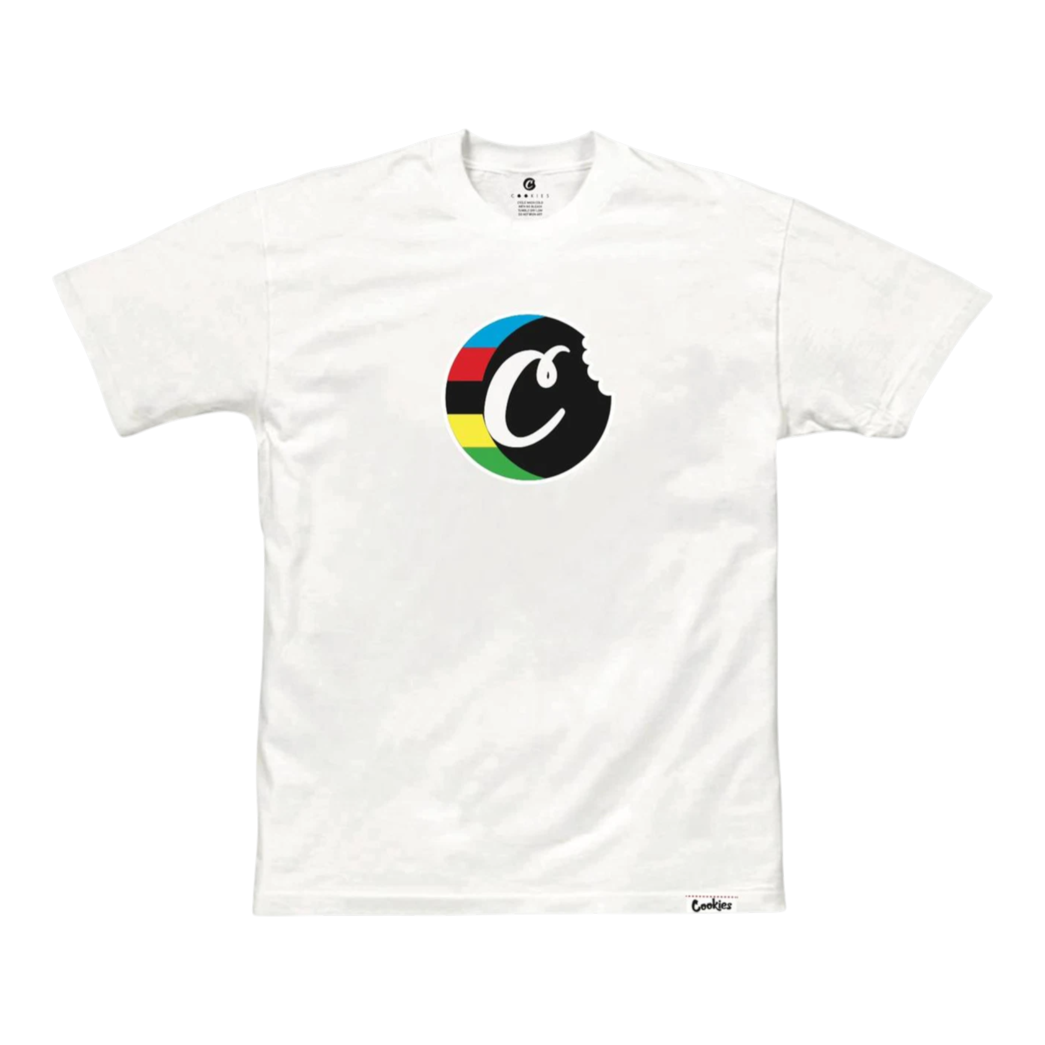 Cookies Block Logo T-Shirt Men’s – White