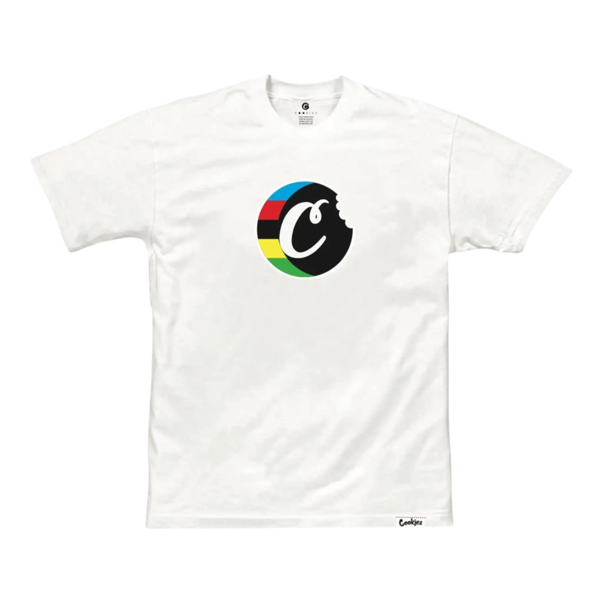 Cookies Block Logo T-Shirt Men White Cookies
