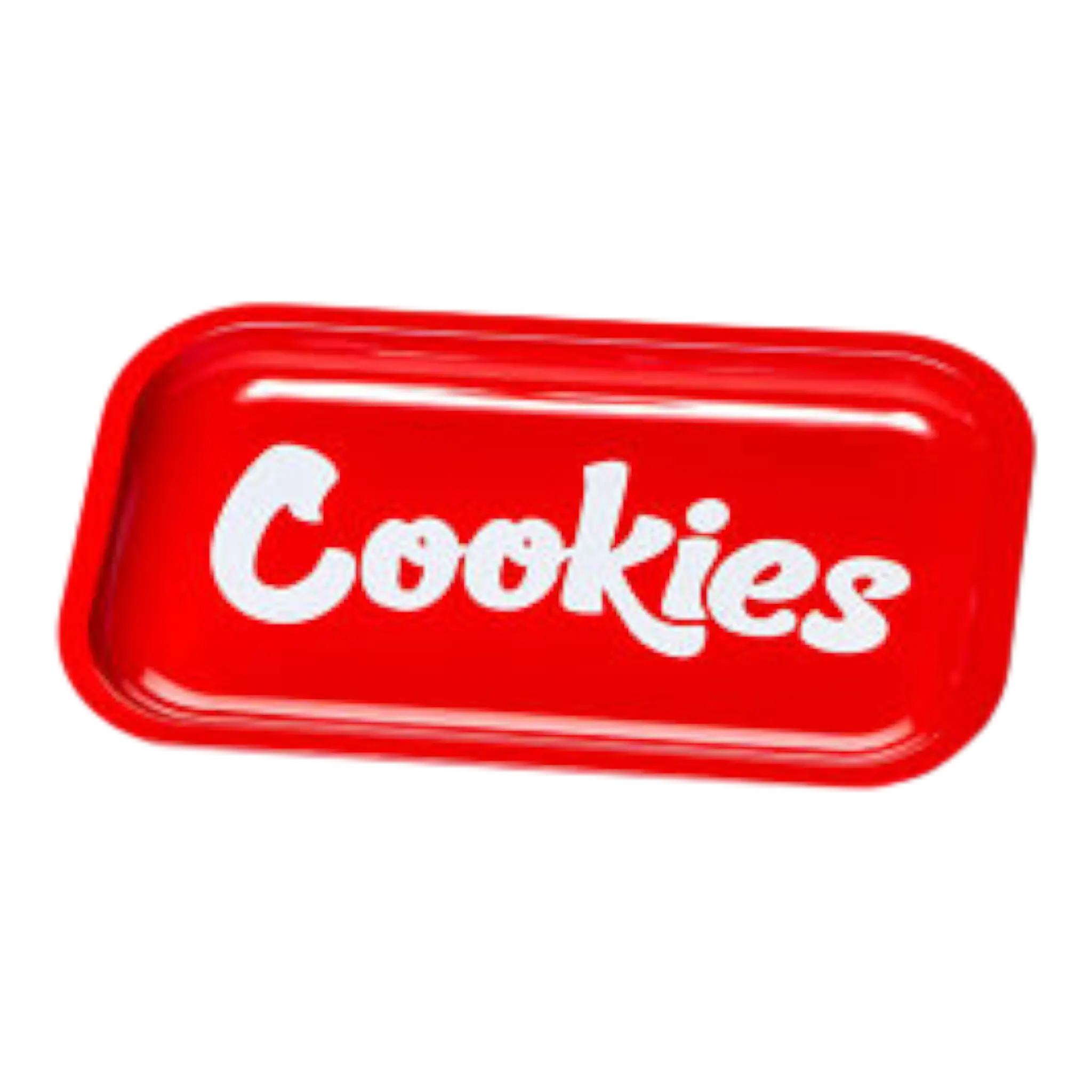 Cookies Medium Metal Rolling Tray Unisex Red Cookies