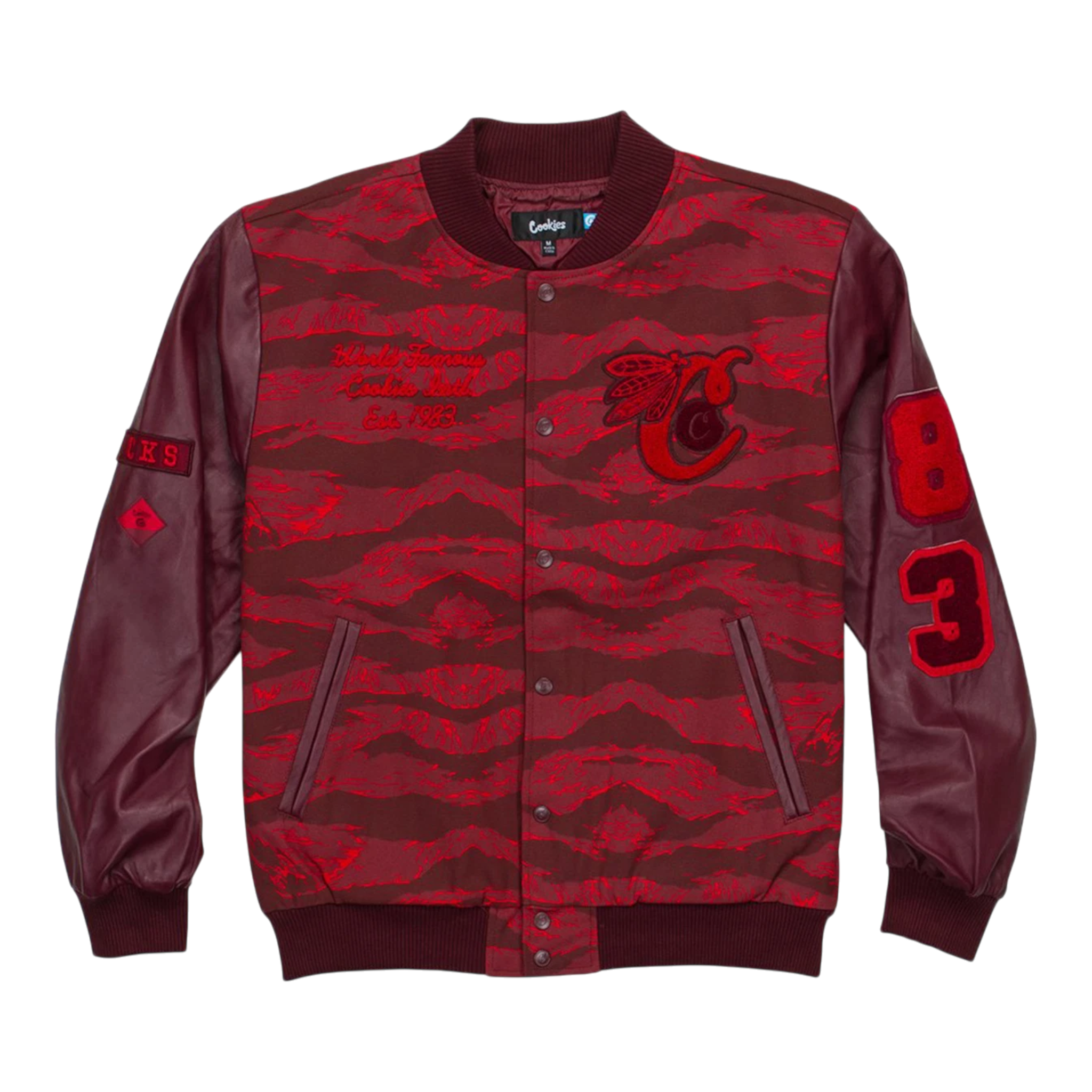Cookies Top Of The Key Letterman Men’s Jacket – Red