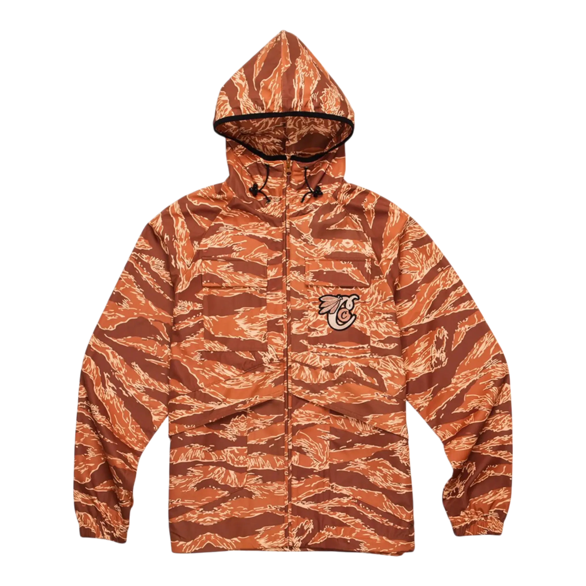 Cookies Top Of The Key Tiger Camo Hooded Shell Men Jacket Carmel Cookies