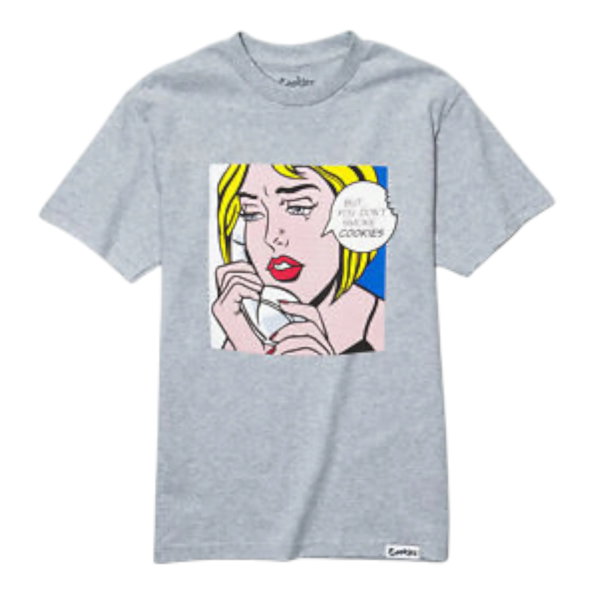 Cookies Script Logo T-Shirt Men Heather Grey Cookies