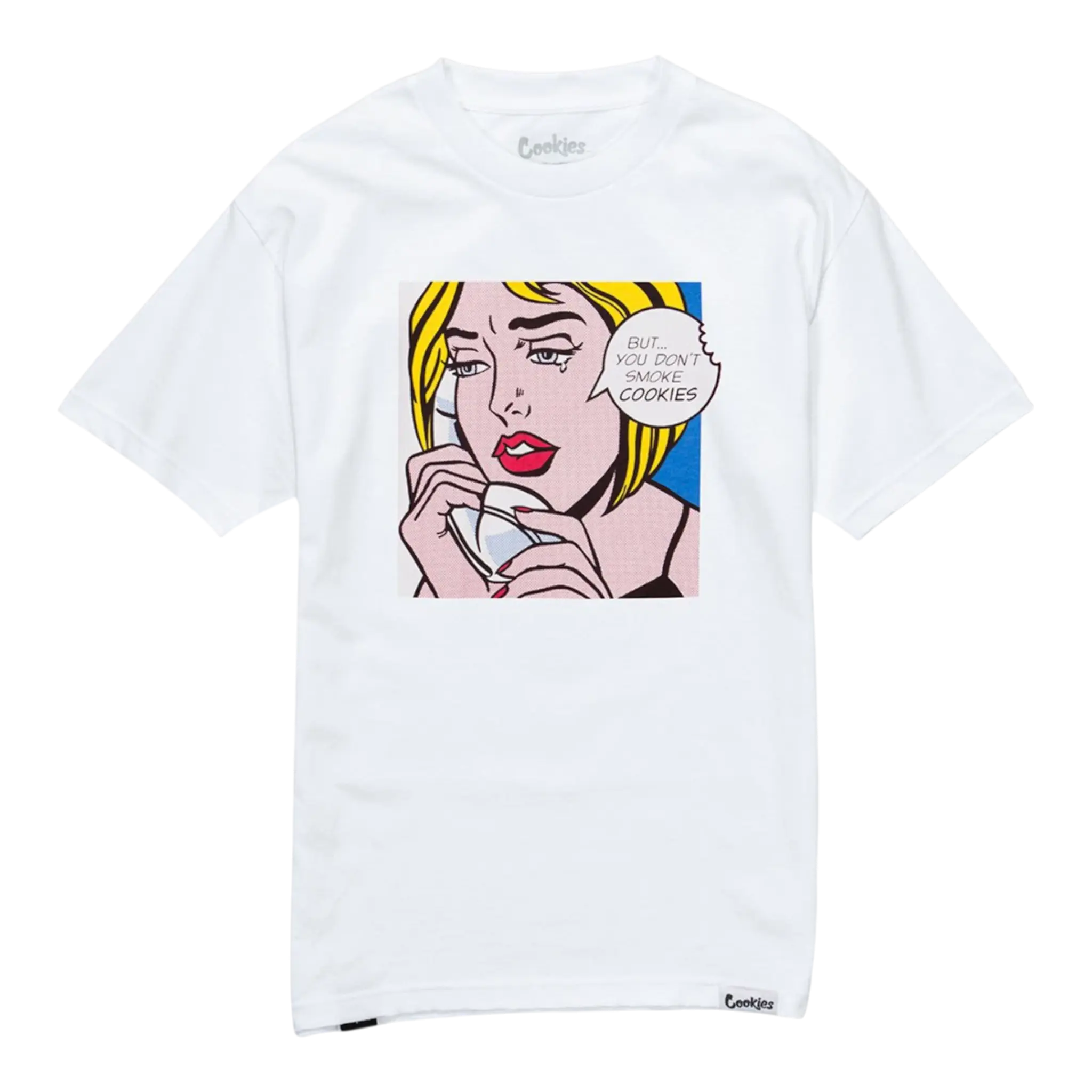 Cookies Script Logo T-Shirt Men White Cookies