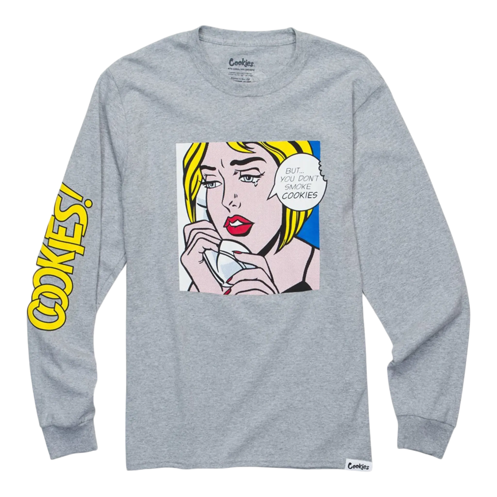 Cookies Arch Logo T-Shirt Men Heather Grey Cookies