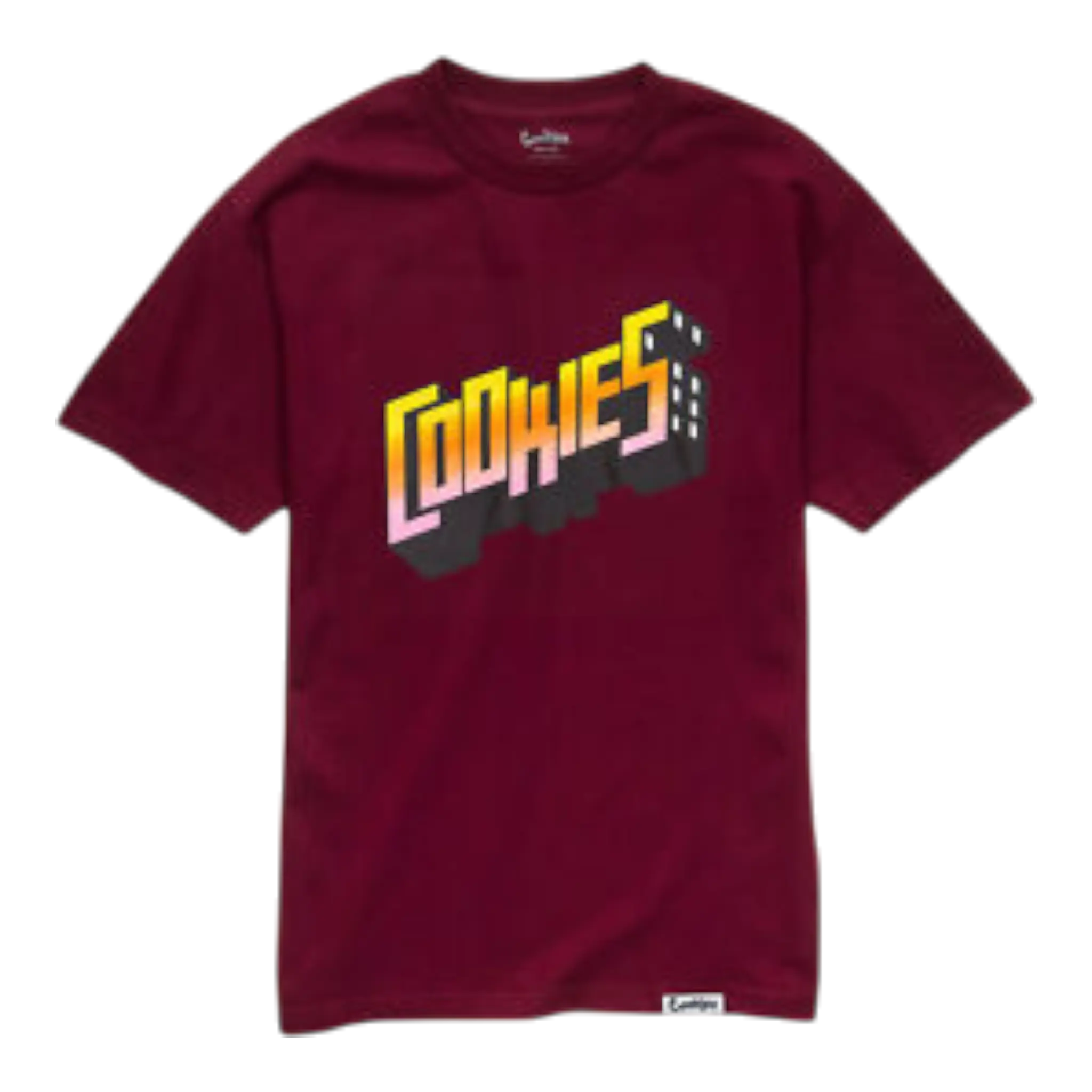 Cookies Collegiate Logo T-Shirt Men Burgundy Cookies