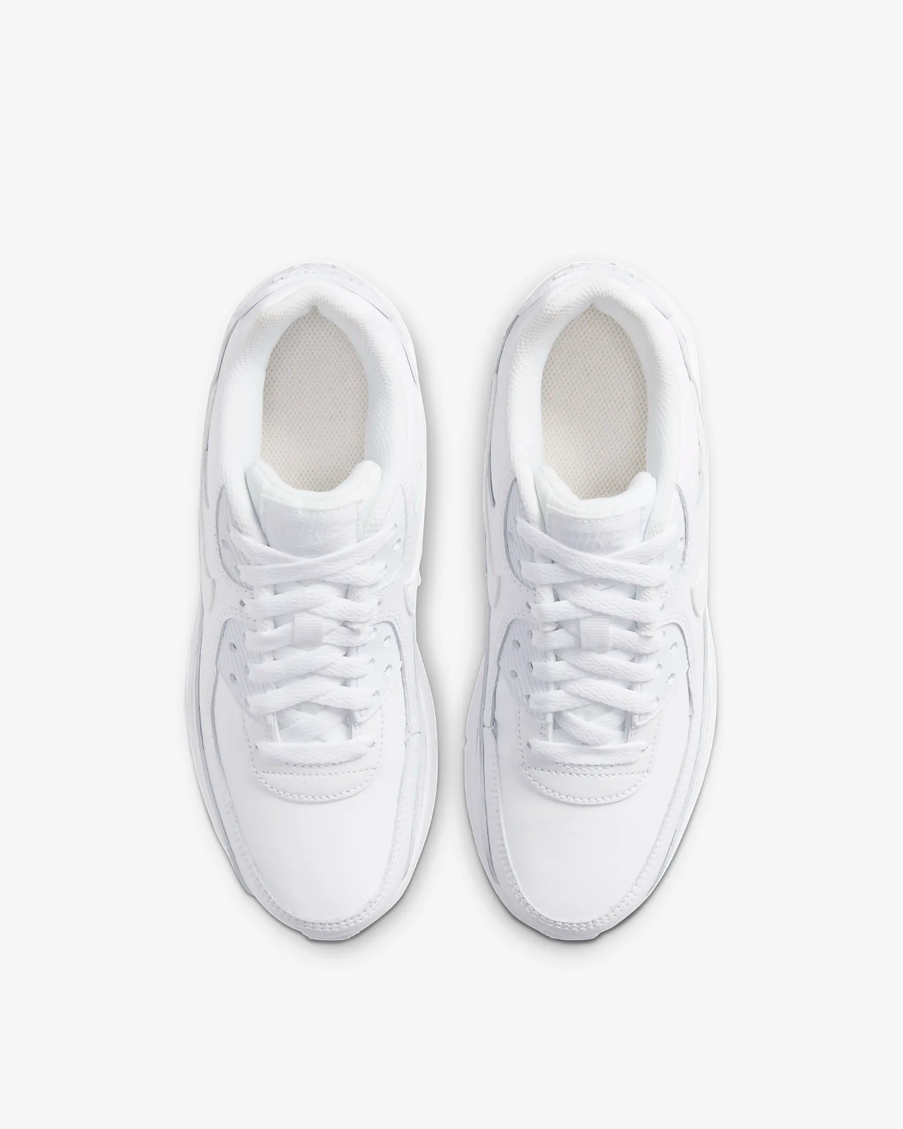 Nike Air Max 90 LTR Sneakers Kids White Leather Comfort Shoes