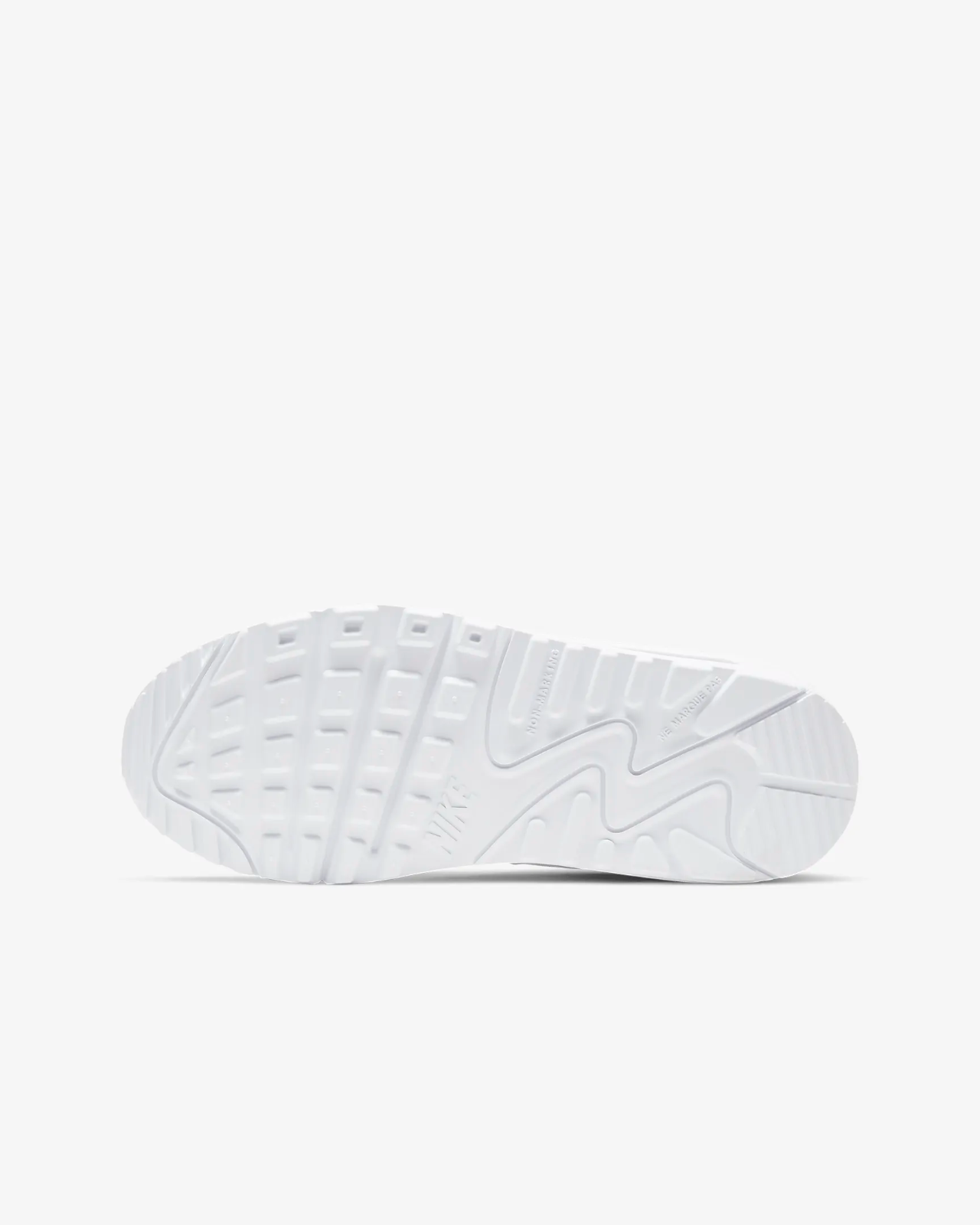 Nike Air Max 90 LTR Sneakers Kids White Leather Comfort Shoes