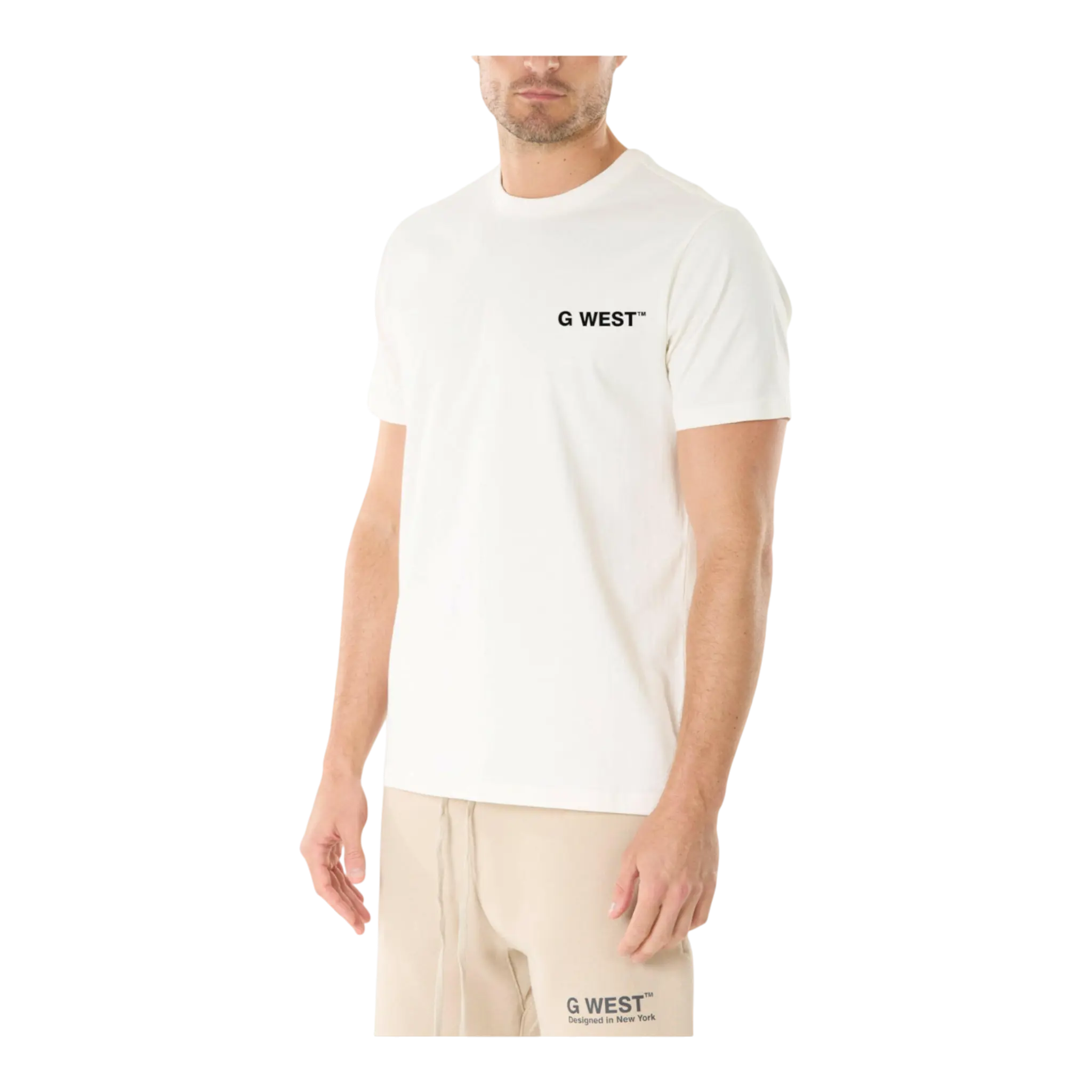 G West World Wide Chain Graphic Crew Neck Men's T-Shirt G West