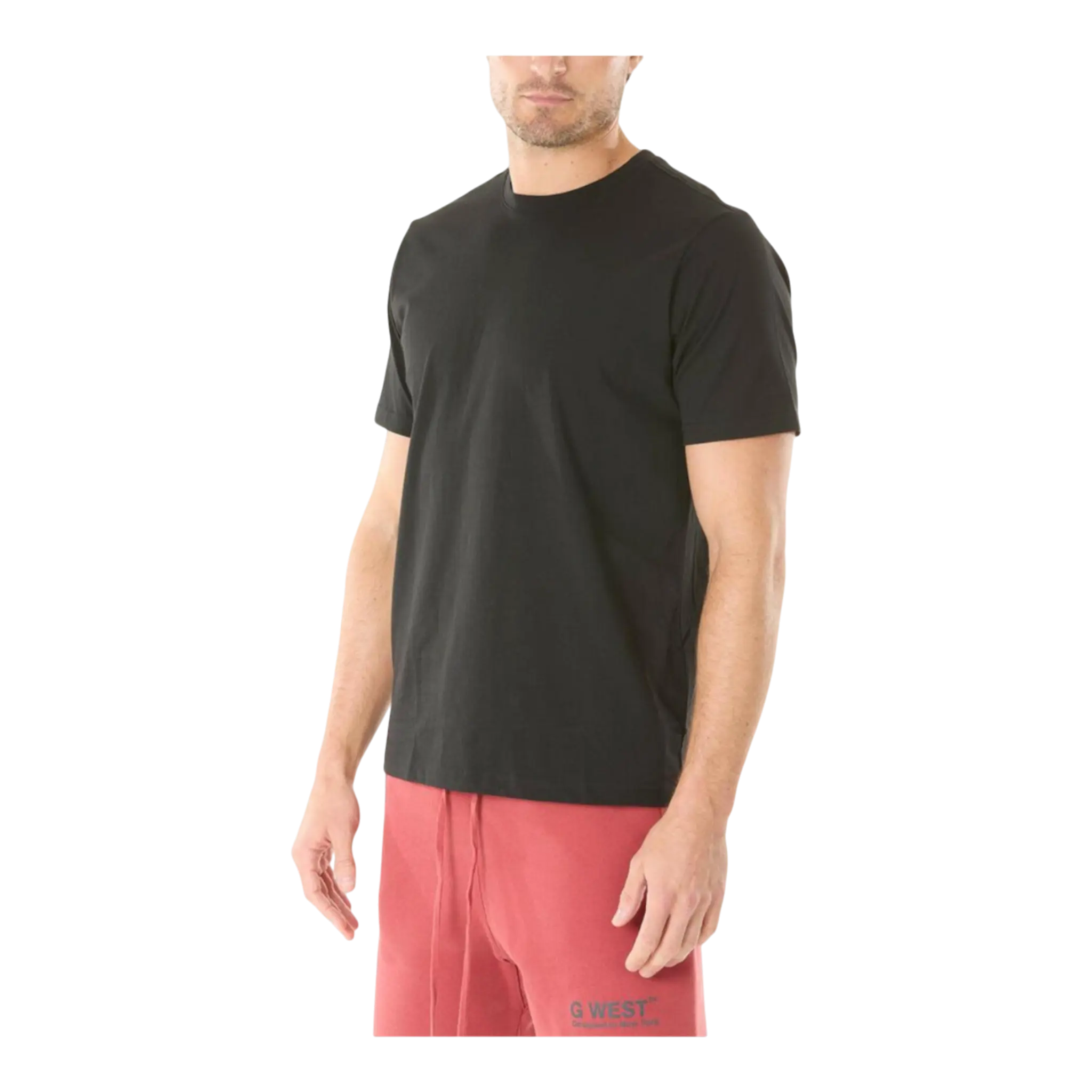 G West Solid Crew Neck Men's T-Shirt G West