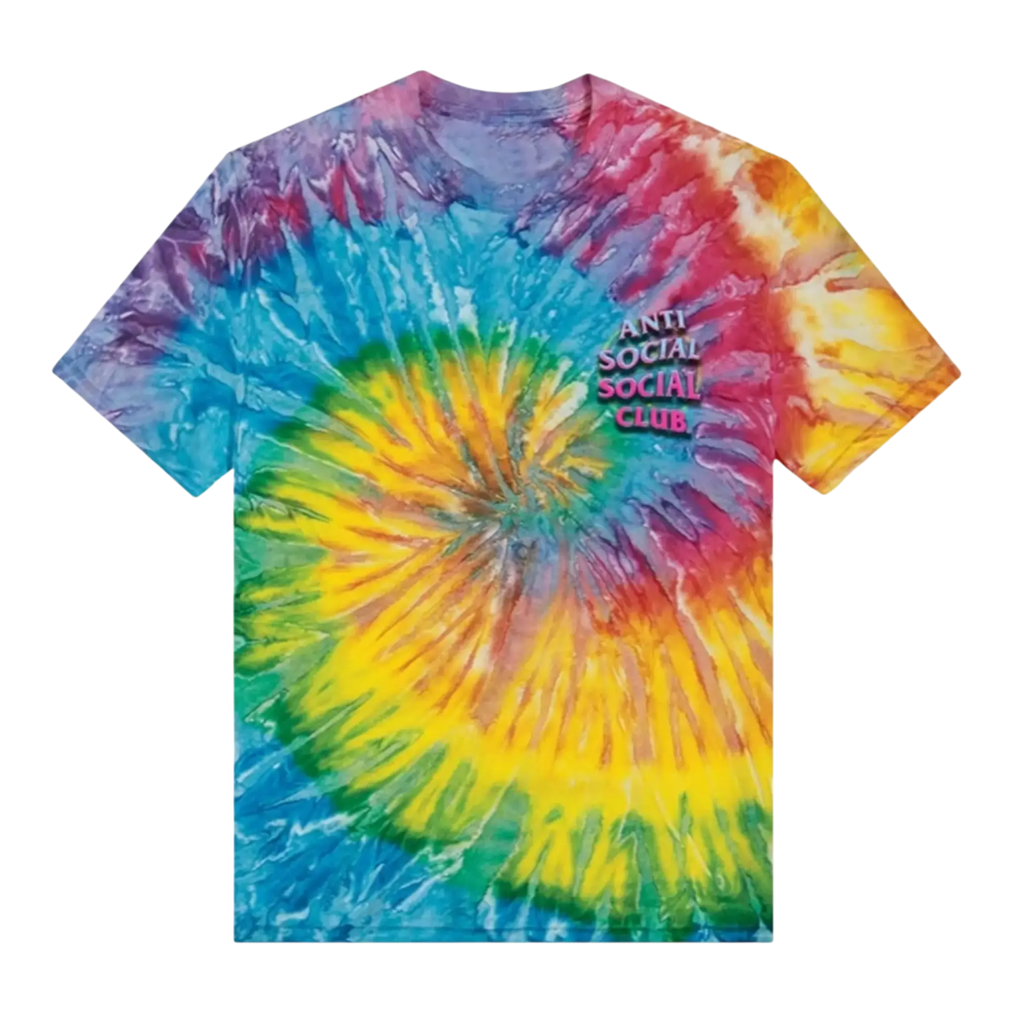 Anti Social Social Club Technologies Inc. 2001 Tie Dye Men T-Shirt Multi Anti Social Social Club