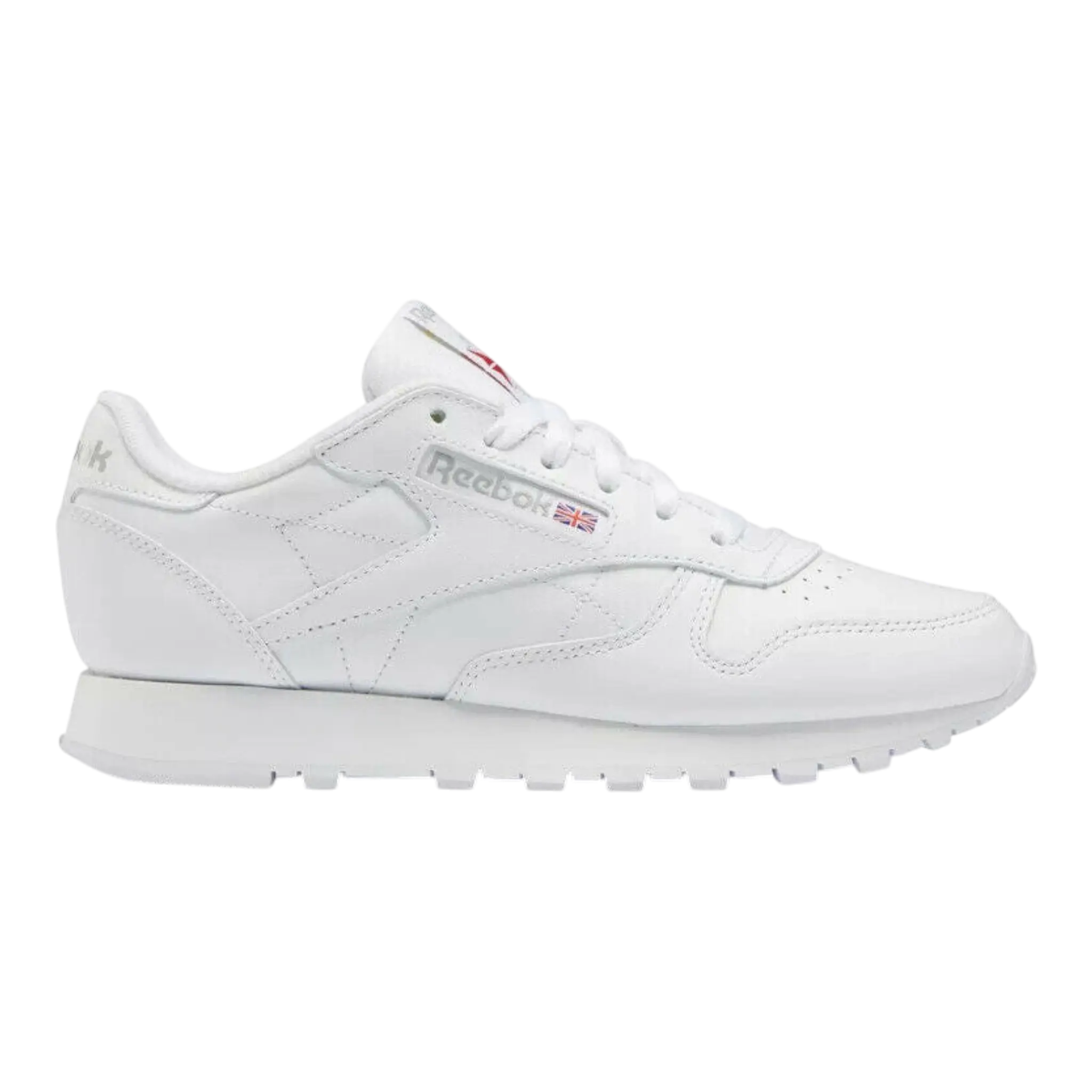 Reebok Classic Leather Fashion Sneaker Men's White Gray Low Top Shoes Reebok
