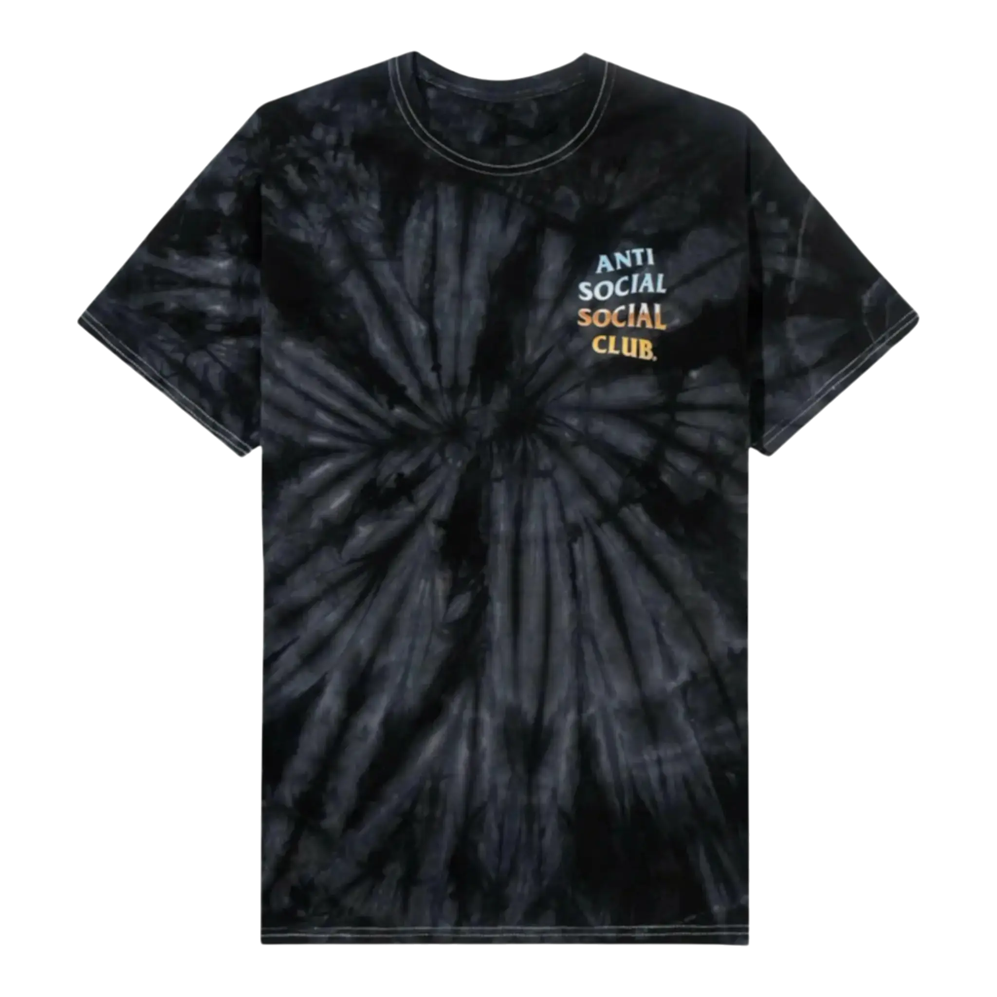 Anti Social Social Club Thermal Internal Men T-Shirt Black Tie-Dye Anti Social Social Club
