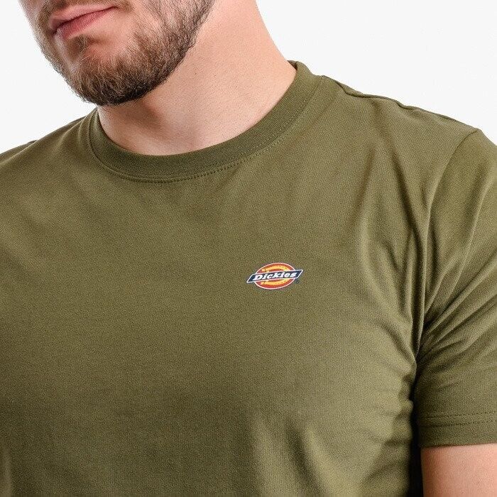 Dickies Stockdale T-Shirt Men's Olive Green Crew Neck Short Sleeve Pullover