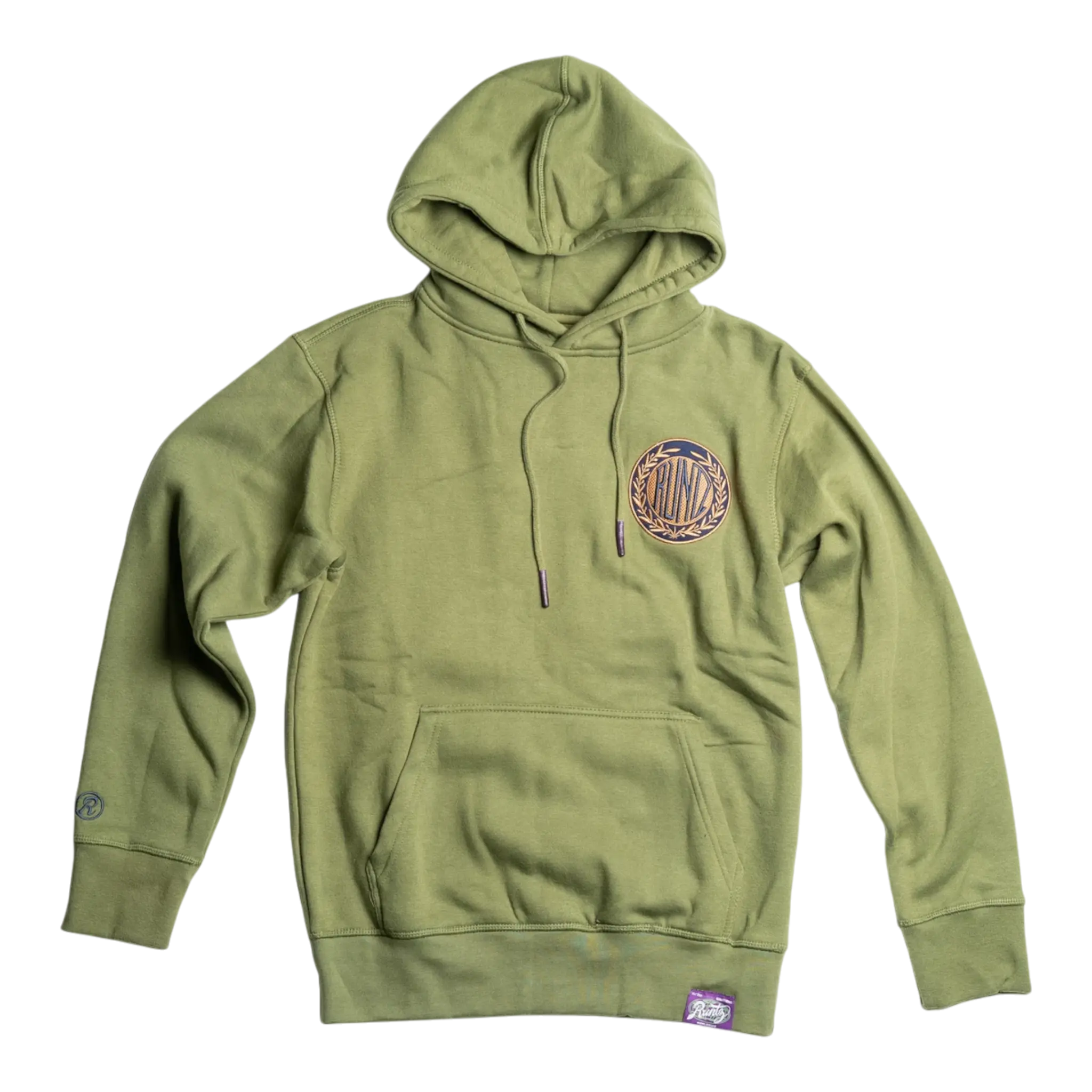 Runtz Classic Crest Pullover Hoodie Men’s – Olive Runtz