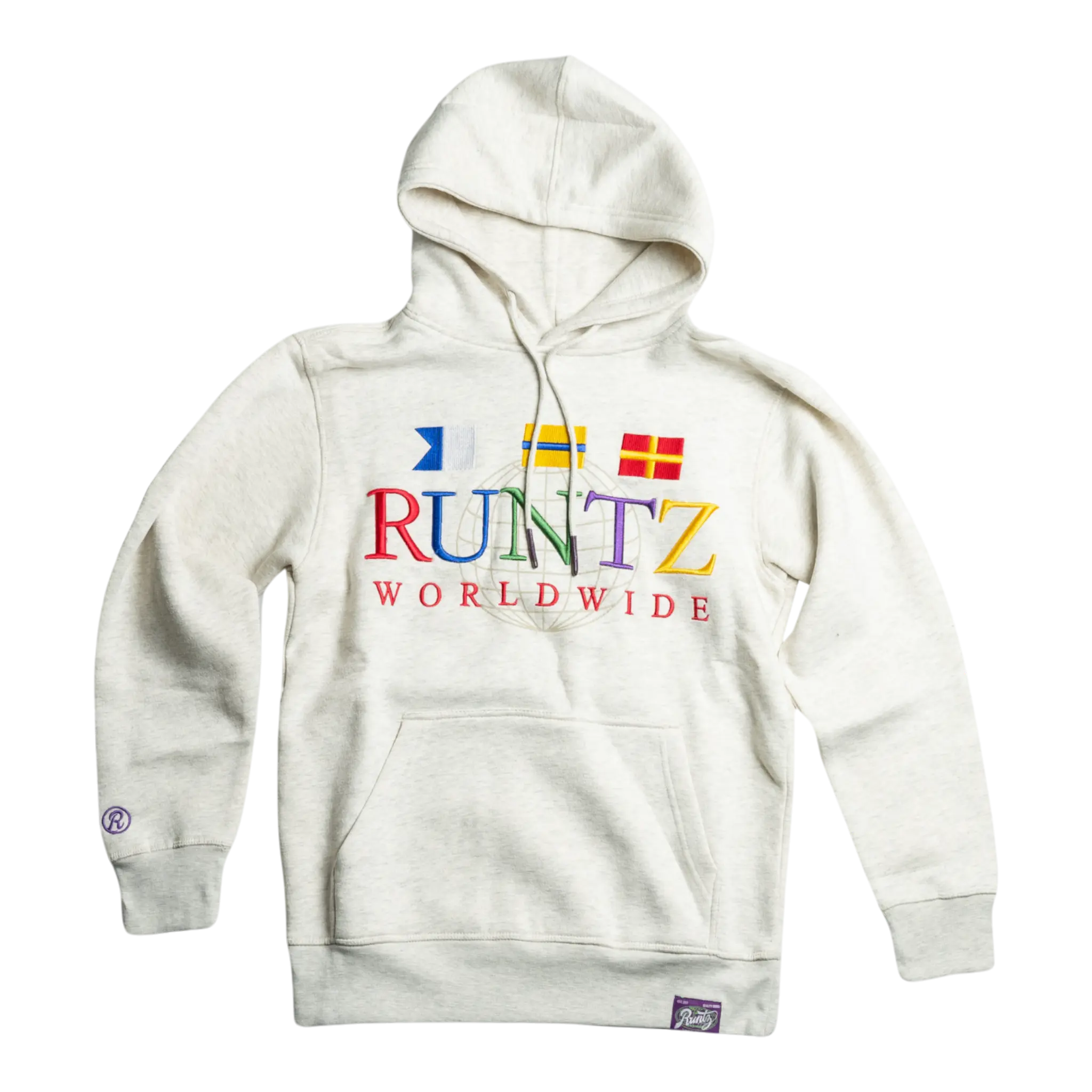 Runtz Around The World Pullover Hoodie Men’s – Oatmeal Runtz