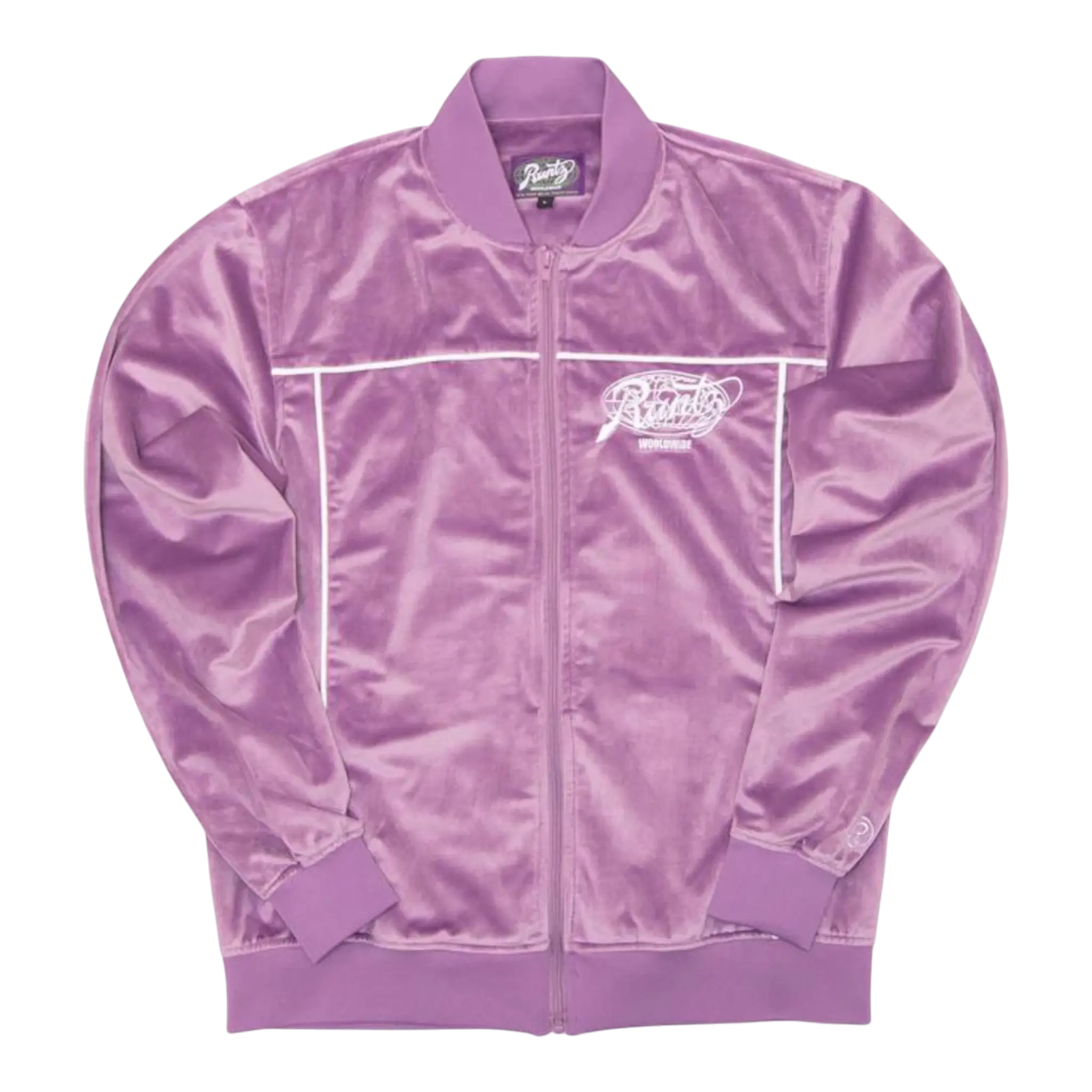 Runtz Around The World Velour Men’s Jacket – Violet Runtz