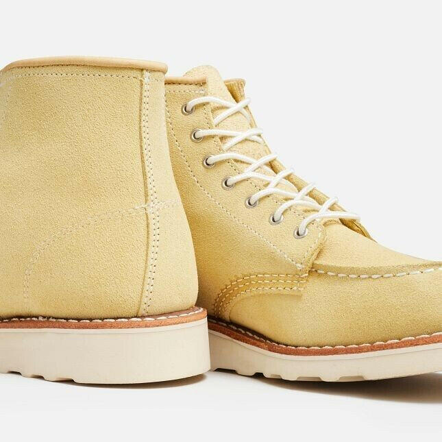 Red Wing Heritage Classic 3423 Women's Butter Leather Lace Up 6-Inch Ankle Boots.