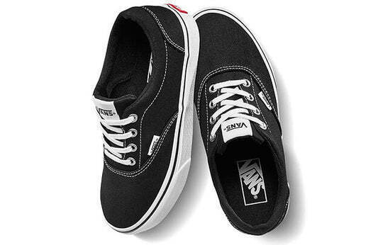 Vans Doheny Women's Black White Canvas Low Top Skateboard Shoes