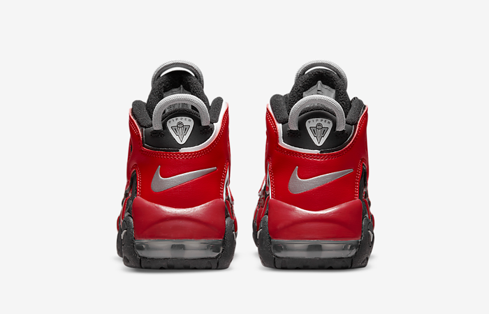 Nike Air More Uptempo Sneaker Kids Black Red Pre-School Casual Shoes