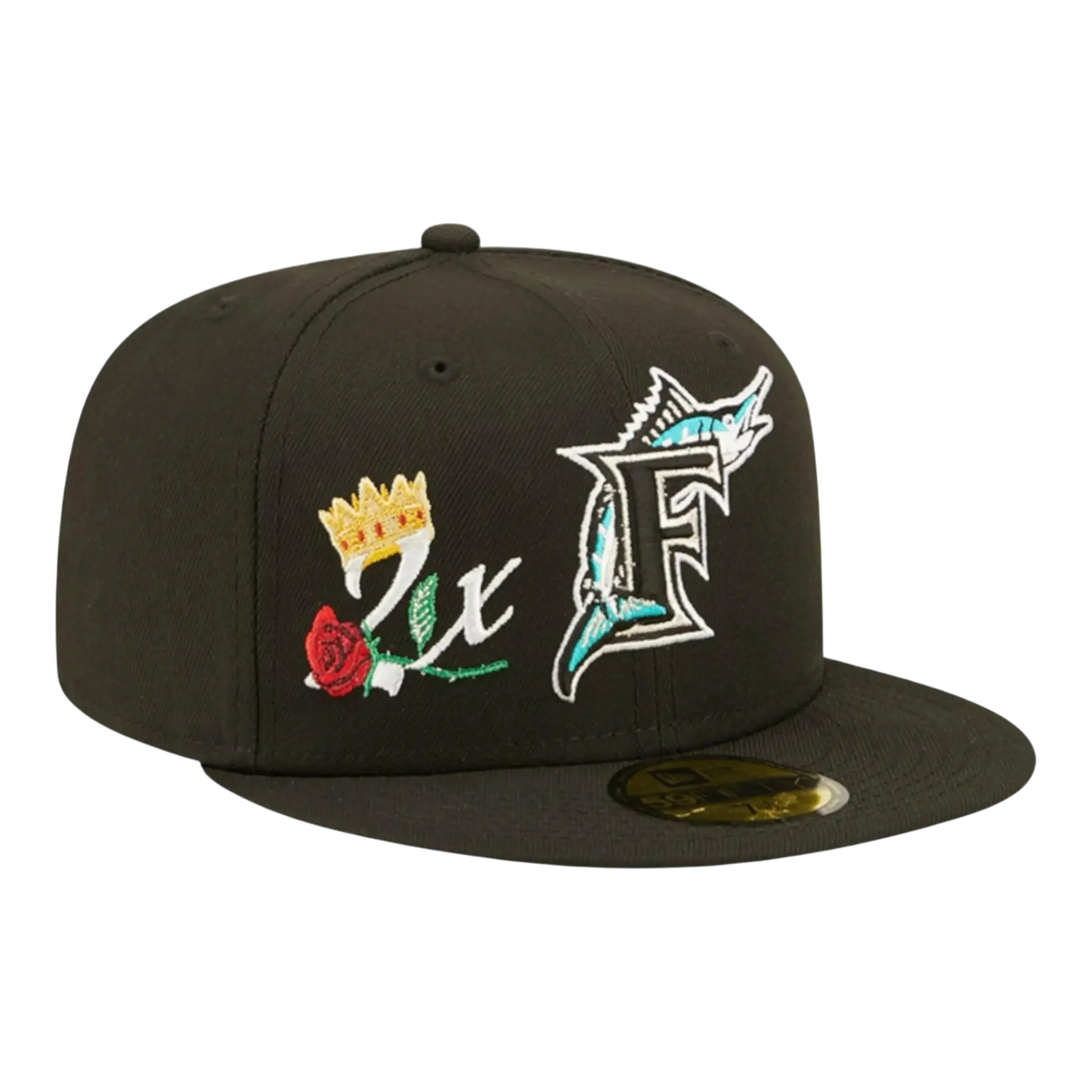 New Era 59Fifty MLB Florida Marlins Crown Champs WS Fitted Hat New Era