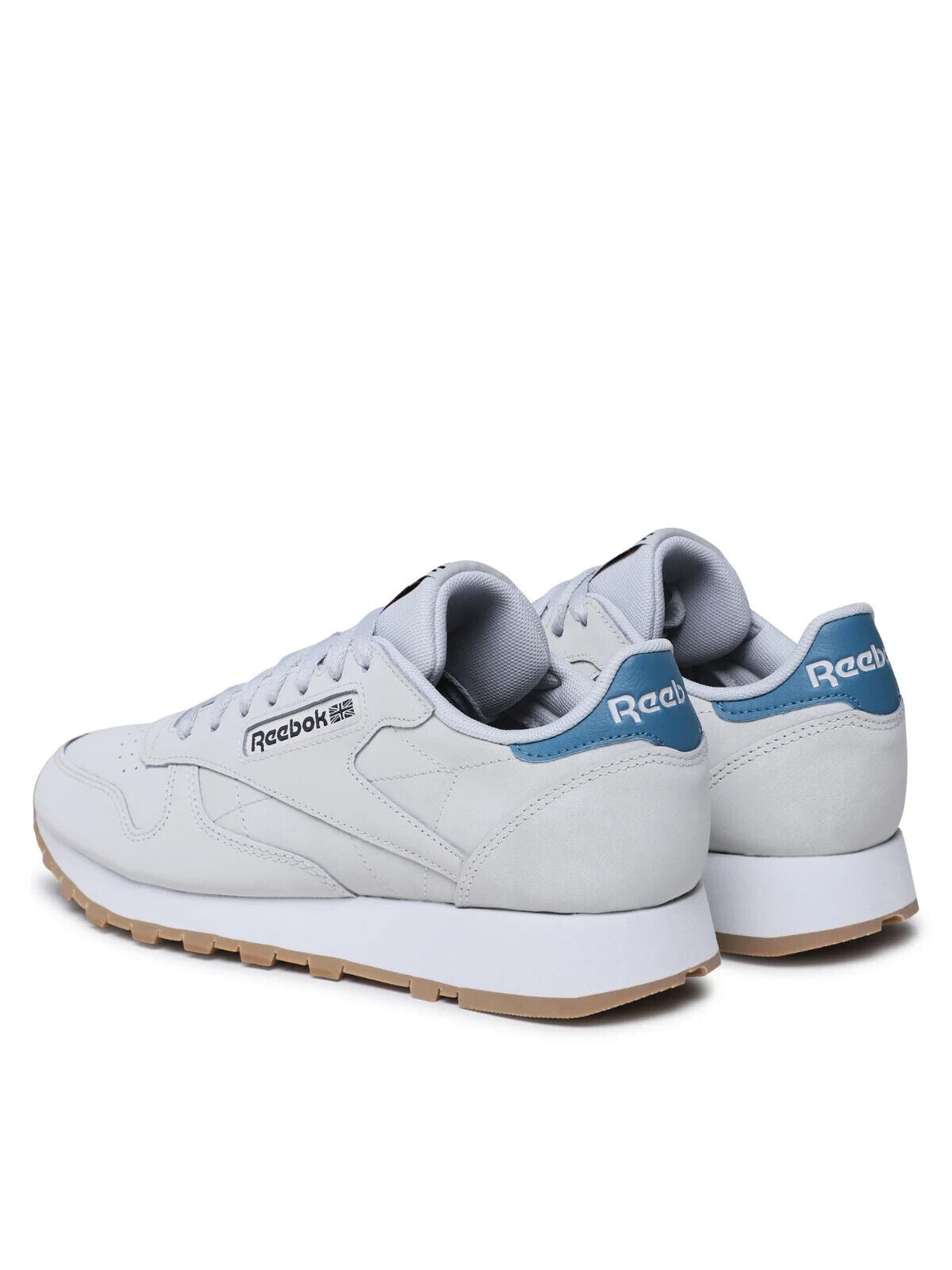 Reebok Classic Leather LifeStyle Sneaker Men's Gray Blue Low Top Shoes