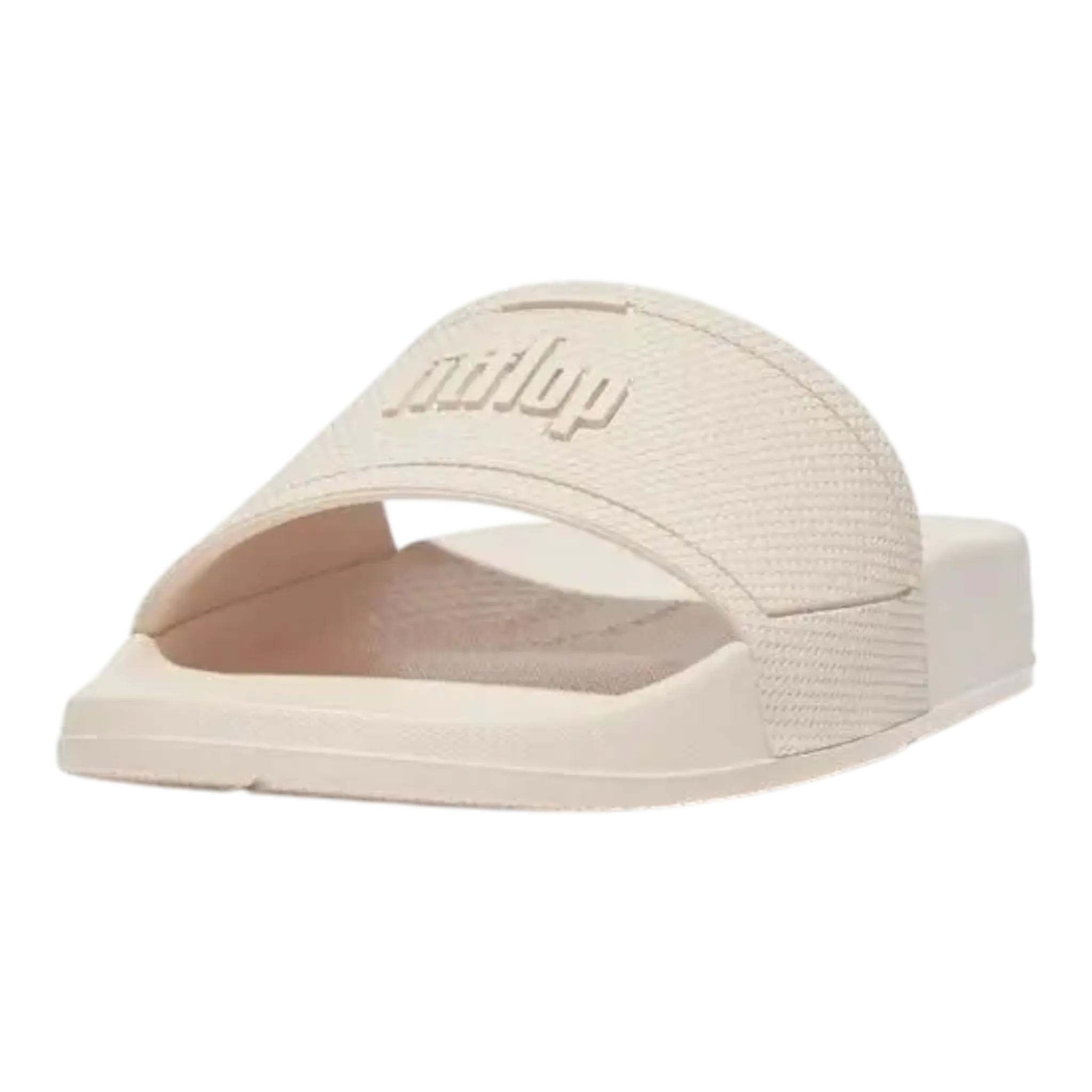 FitFlop Iqushion Pool Slide Slippers Women's Rose Foam Comfort Slip-On FitFlop