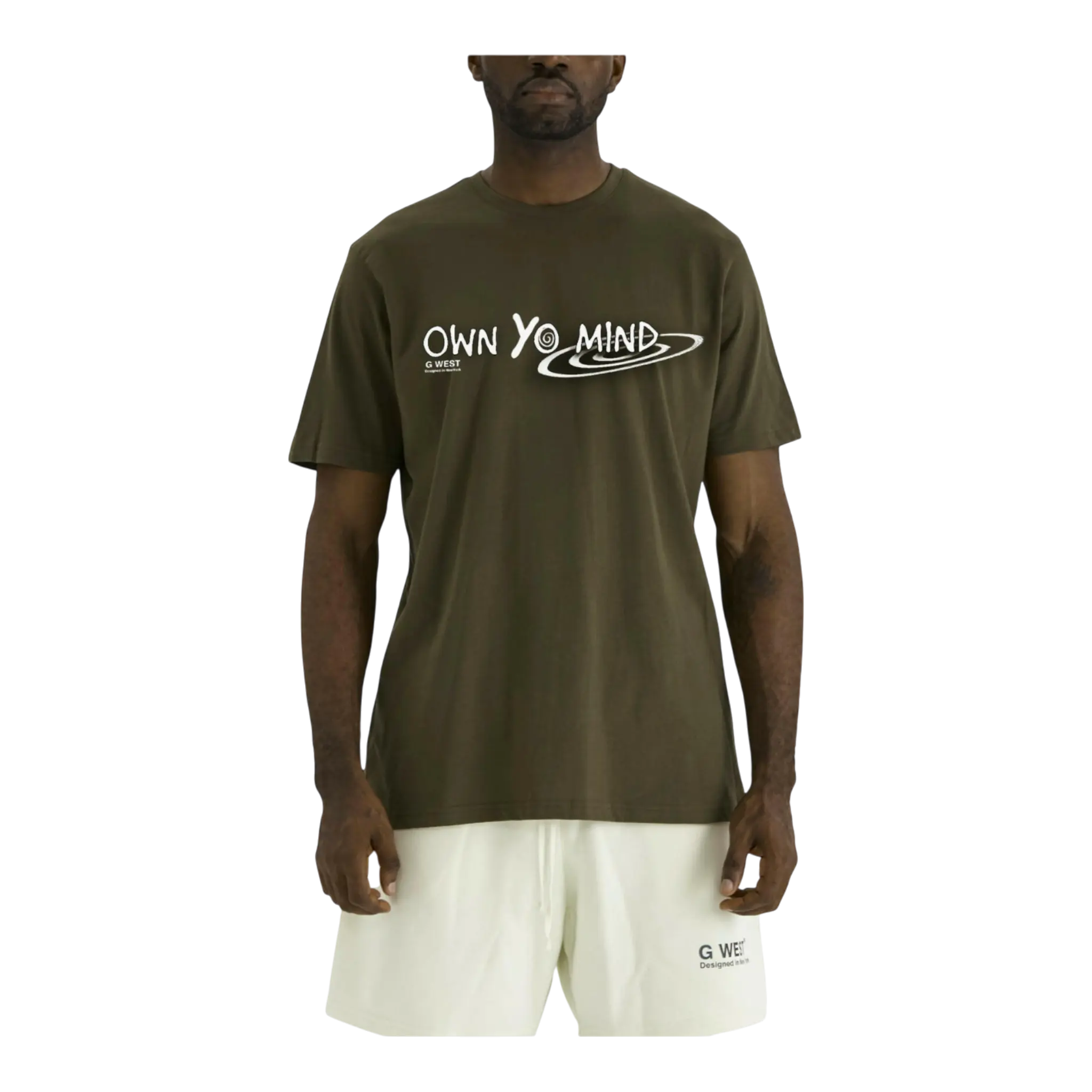 G West Own Yo Mind Graphic Crew Neck Men's T-Shirt G West