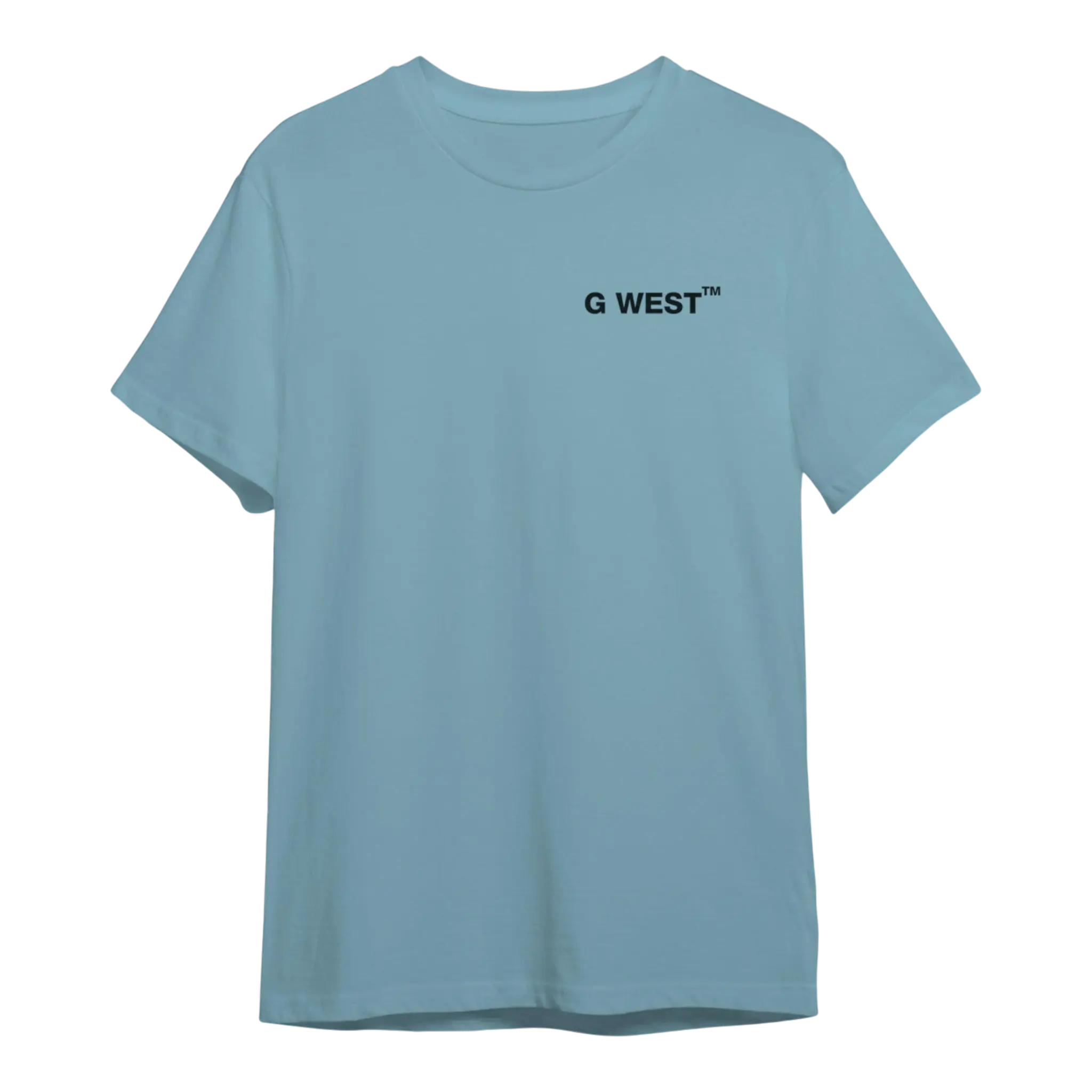 G West Printed Ghost Graphic Crew Neck Men's T-Shirt G West