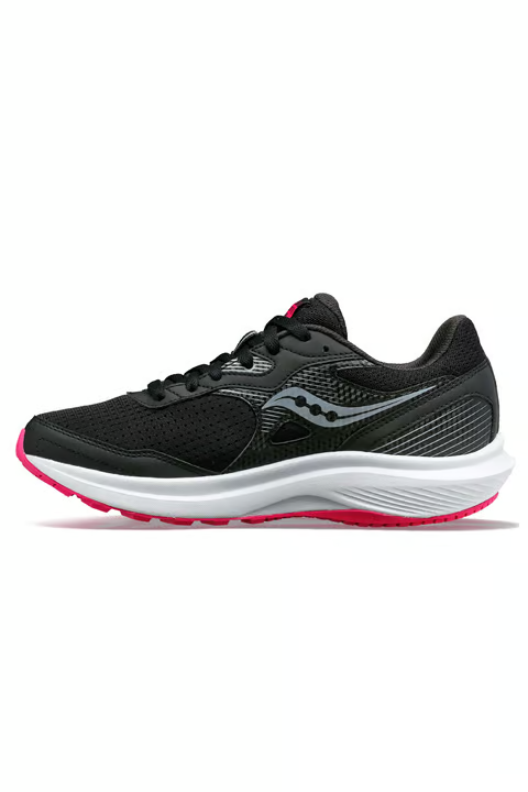 Saucony Cohesion Sneaker Women's Black Fuchsia Casual Running Shoes