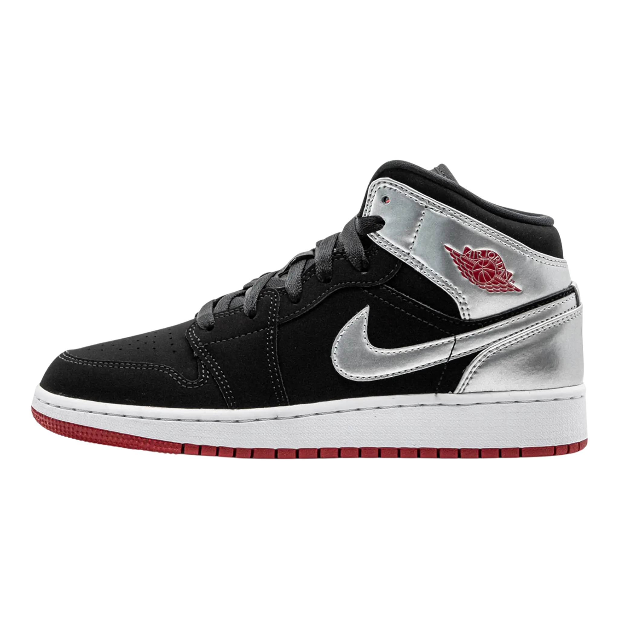 Air Jordan 1 Mid Men’s – Black/White/Red Jordan