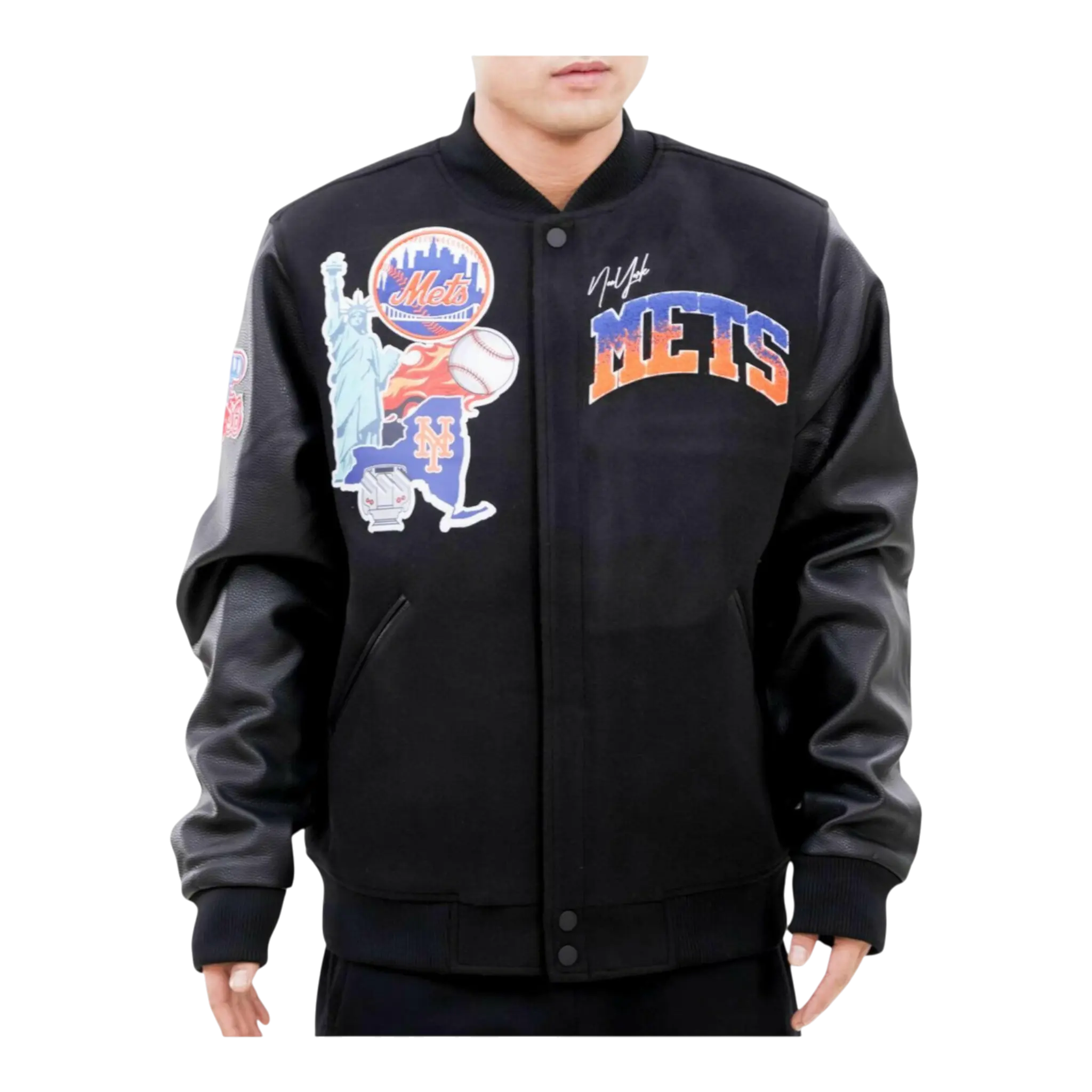 Pro Standard MLB New York Mets Home Town Varsity Men's Jacket Pro Standard