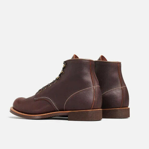 Red Wing Blacksmith 3340 Men's Brown Oil Slick Leather Round Toe 6-Inch Boots.