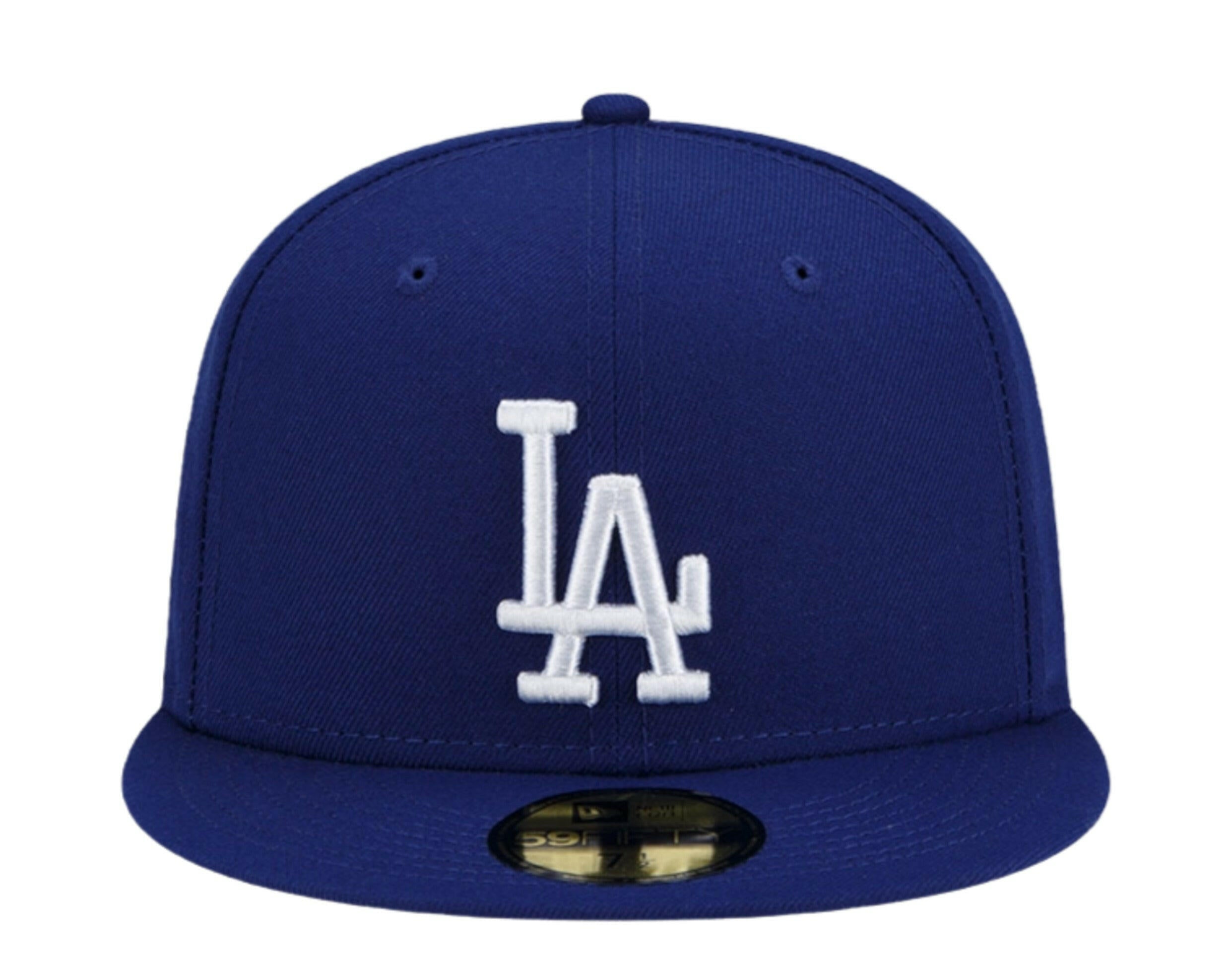 New Era 59Fifty MLB Los Angeles Dodgers 1988 World Series Patch Up Fitted Hat.