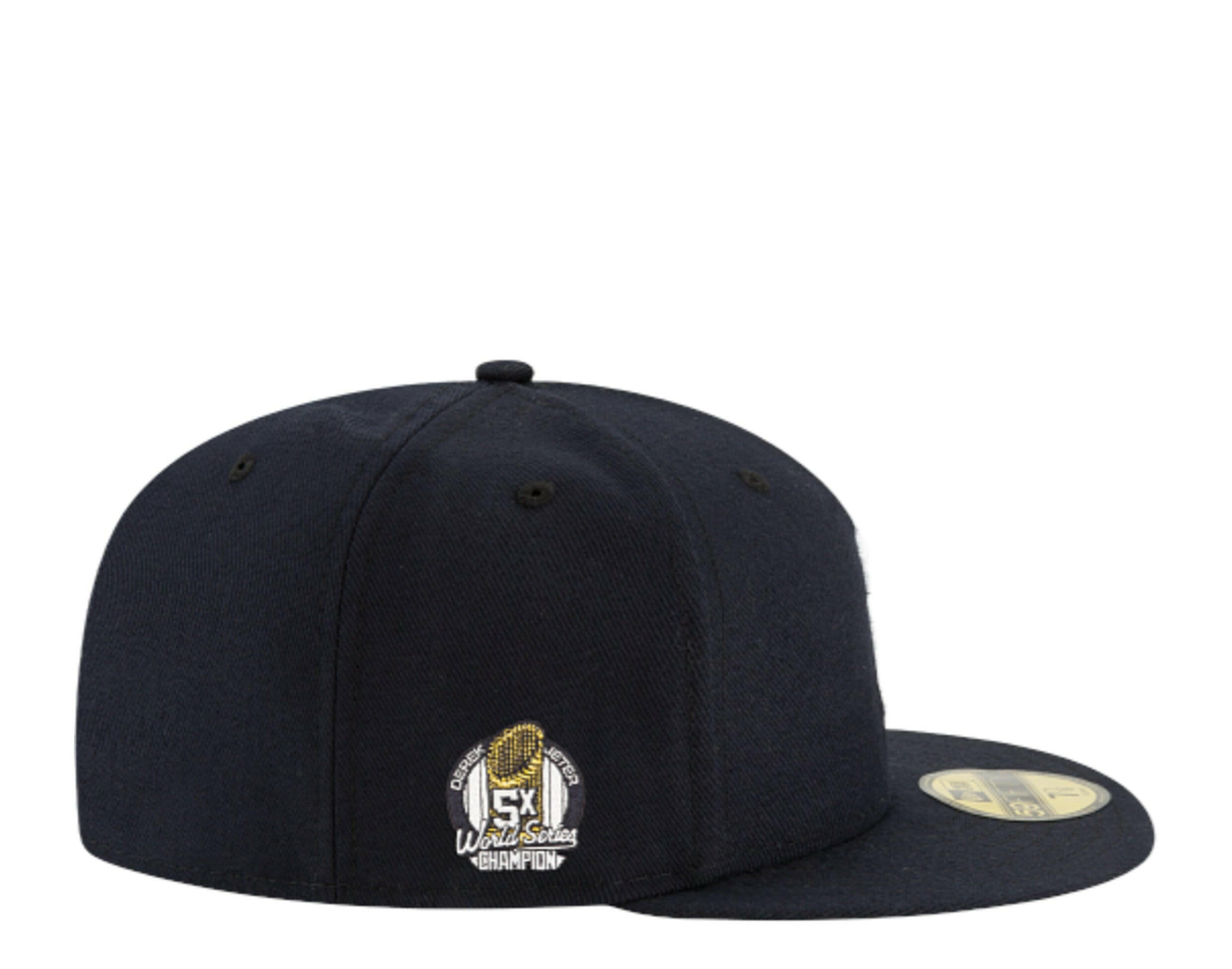 New Era 59Fifty MLB New York Yankees Derek Jeter 5X World Series Champion Fitted Hat.