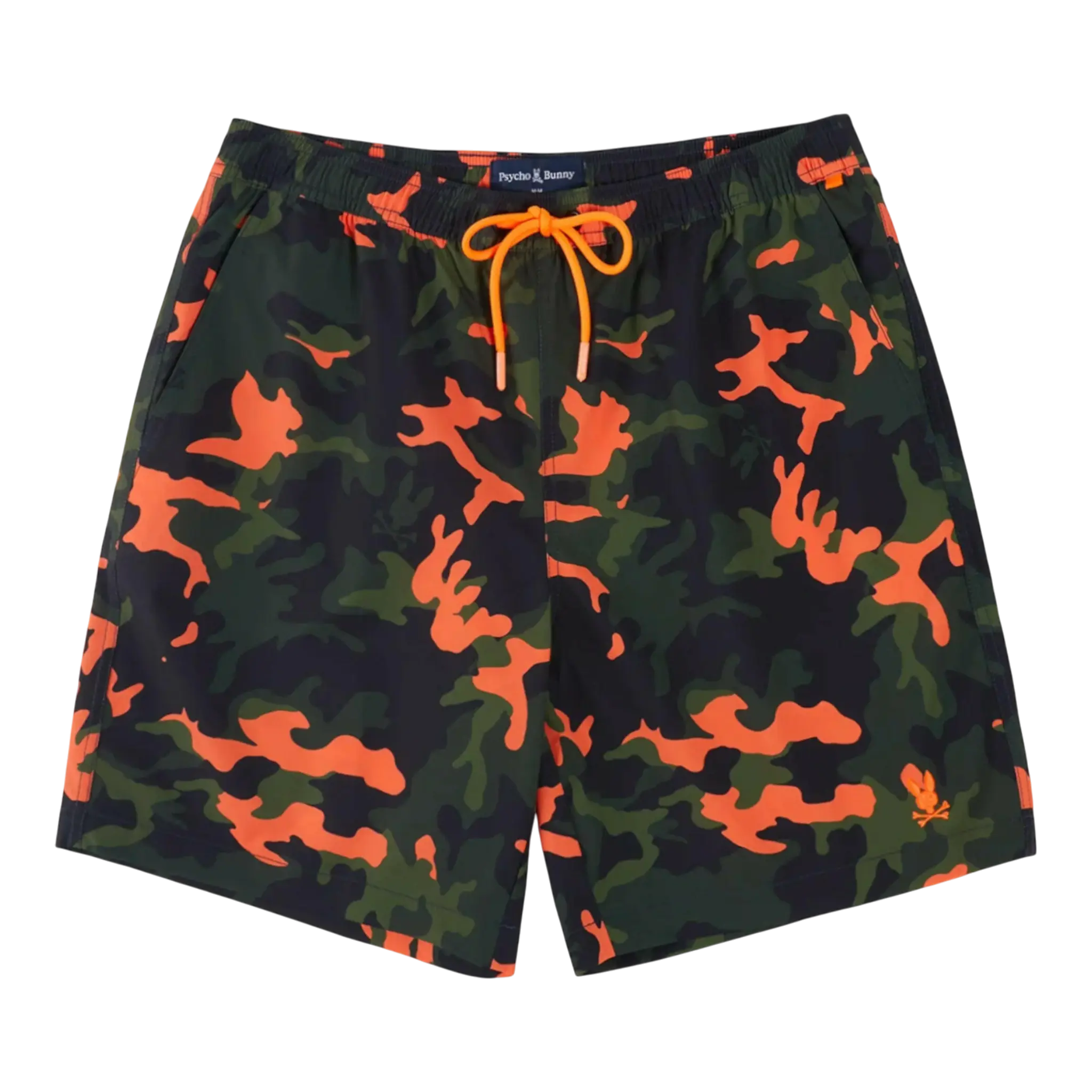 Psycho Bunny Plano Camo Print Long Men's Swim Trunks Psycho Bunny