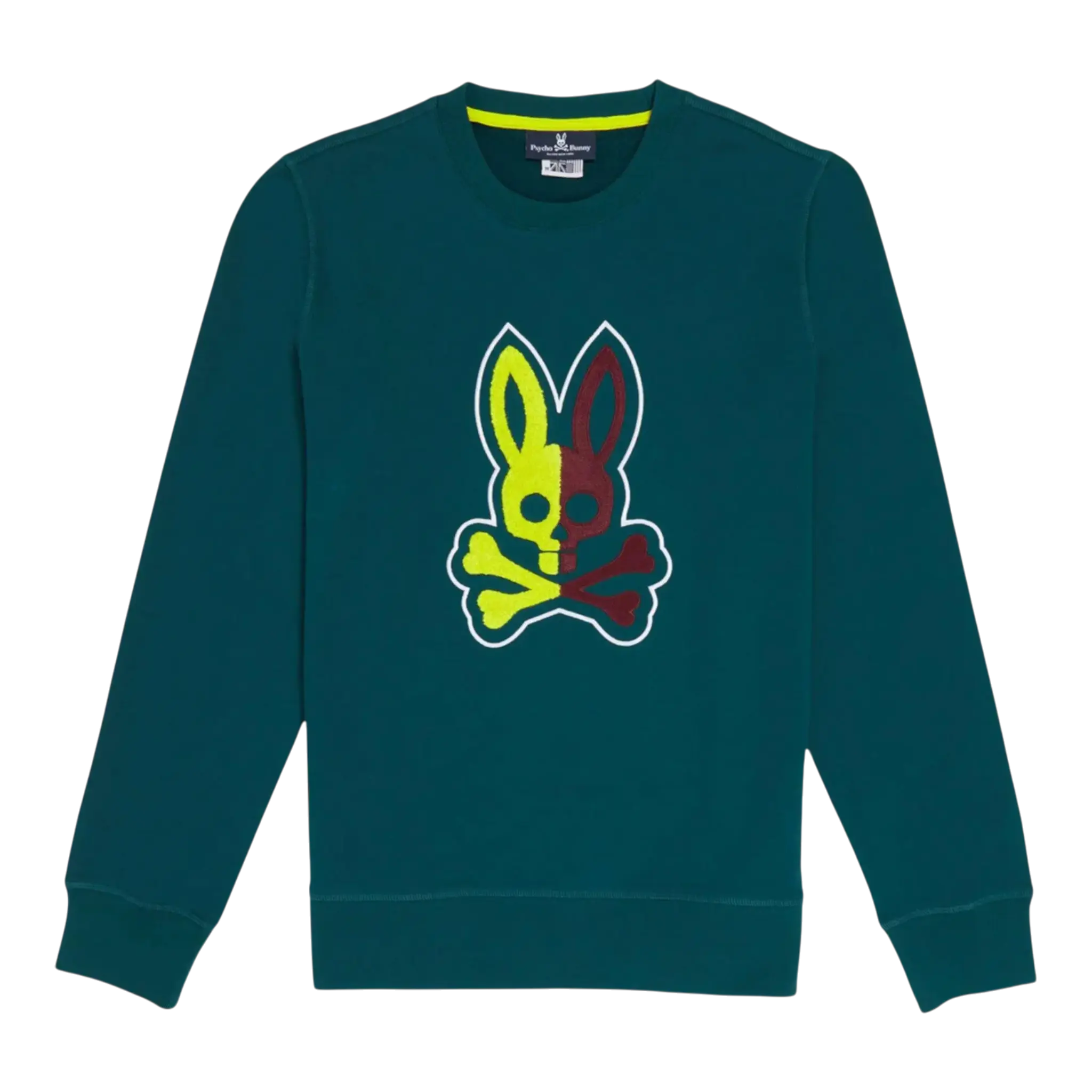 Psycho Bunny Cooper Split Bunny Logo Men's Sweatshirt Psycho Bunny