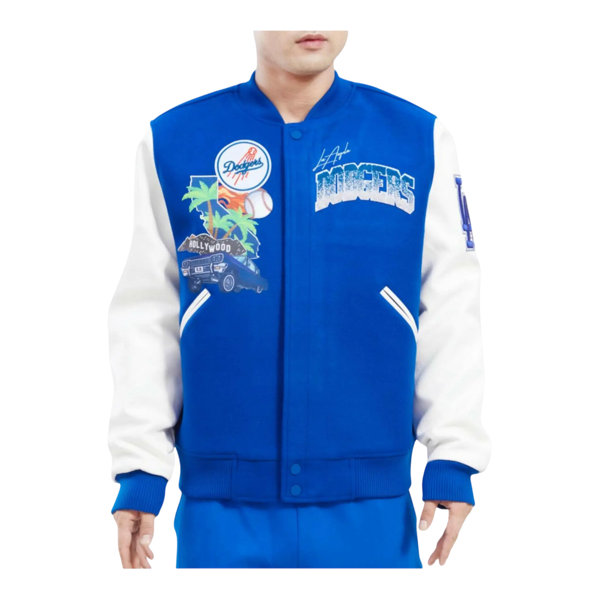 Pro Standard MLB Los Angeles Dodgers Home Town Varsity Men's Jacket Pro Standard