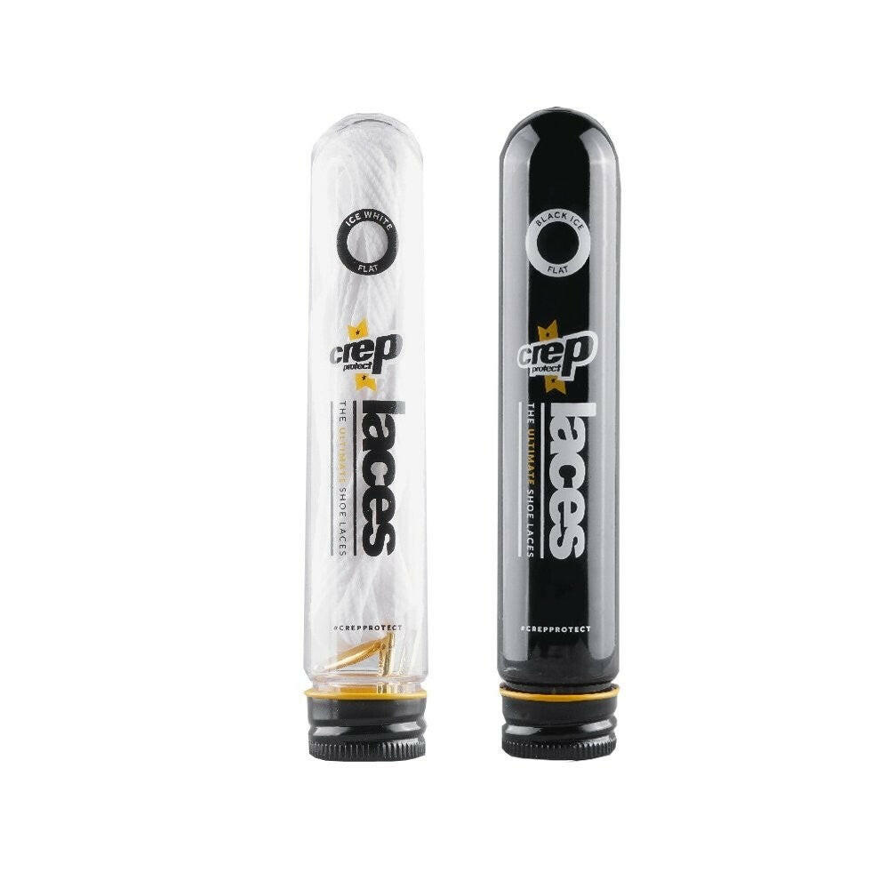 Crep Protect The Ultimate Round Shoe Laces White Black Stylish Sneaker Fit.